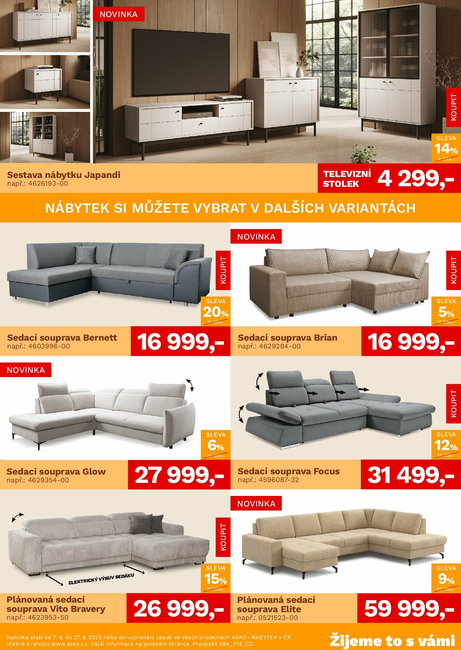 asko-nabytek - Leták ASKO NÁBYTEK - Akční nabídka od 07.08. do 27.08. - page: 2
