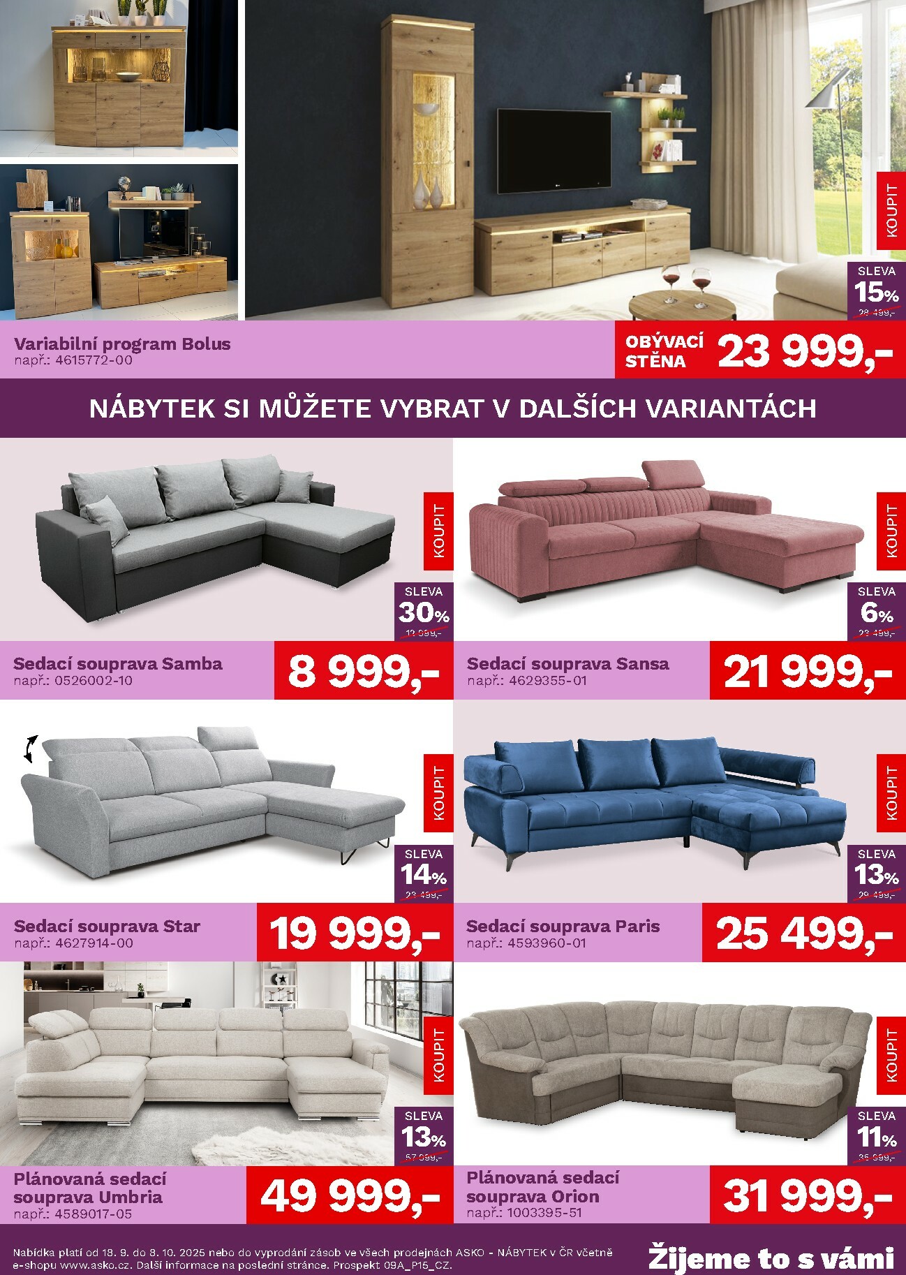 asko-nabytek - Leták ASKO NÁBYTEK od 18.09. do 08.10. - page: 2