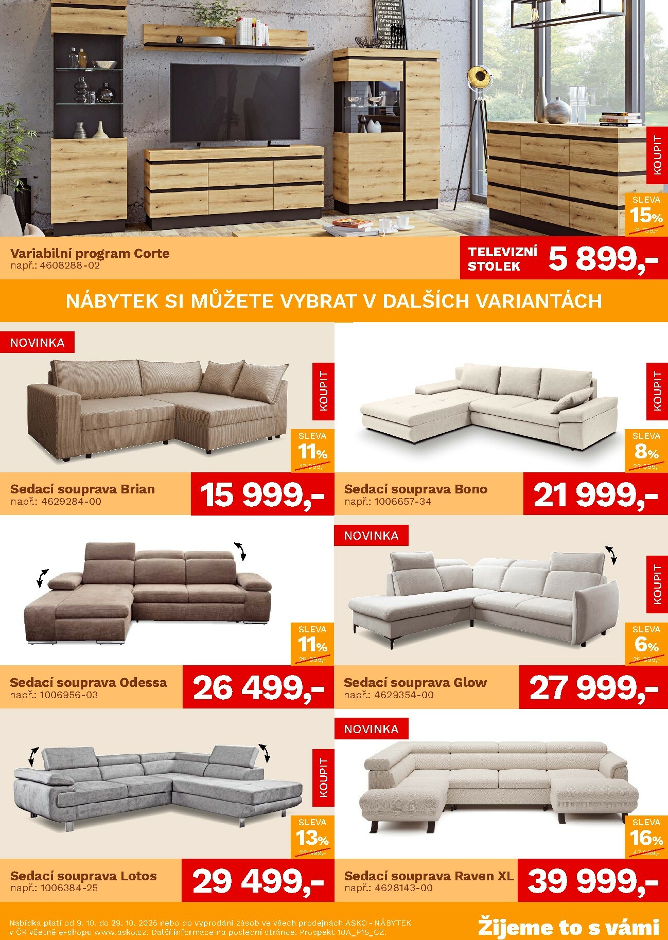 asko-nabytek - Aktuální leták ASKO NÁBYTEK - Akční nabídka od 09.10. do 29.10. - page: 2