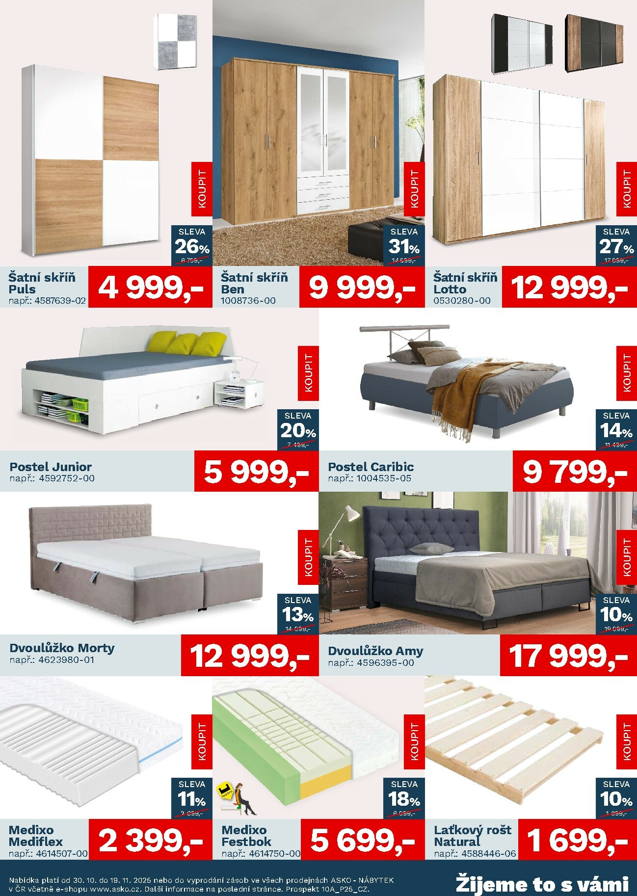 asko-nabytek - Aktuální leták ASKO NÁBYTEK - Akční nabídka od 30.10. do 19.11. - page: 3