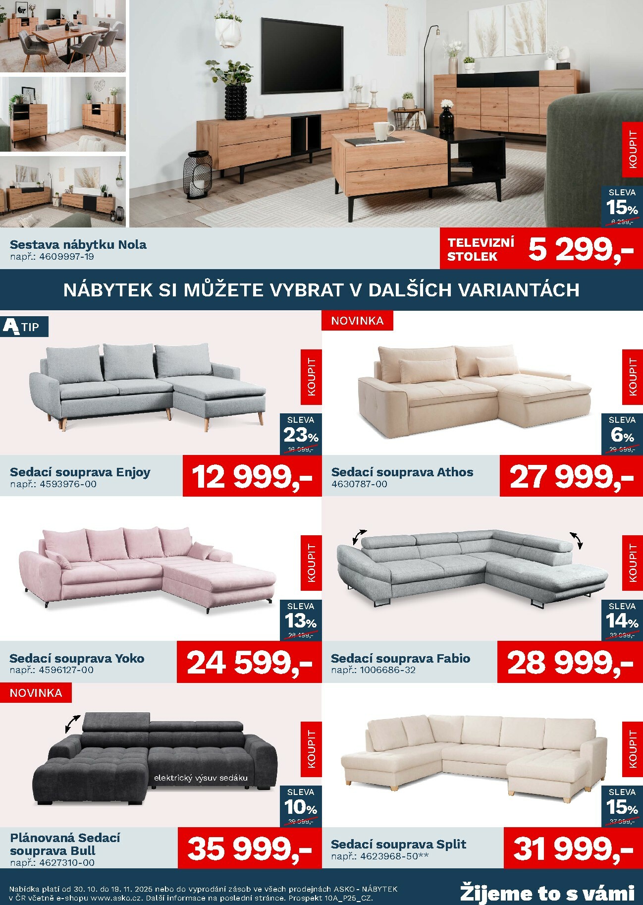 asko-nabytek - Aktuální leták ASKO NÁBYTEK - Akční nabídka od 30.10. do 19.11. - page: 2