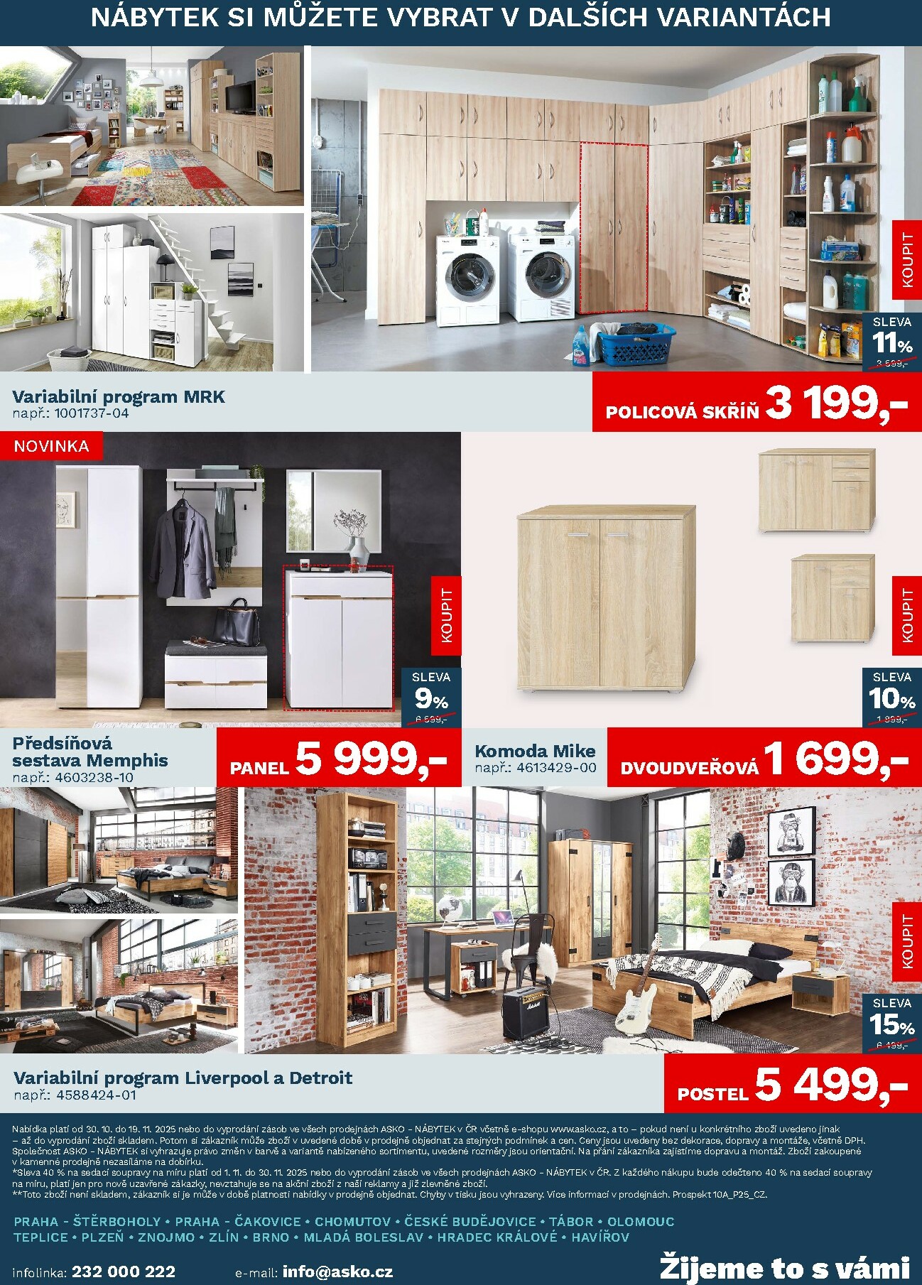 asko-nabytek - Aktuální leták ASKO NÁBYTEK - Akční nabídka od 30.10. do 19.11. - page: 4