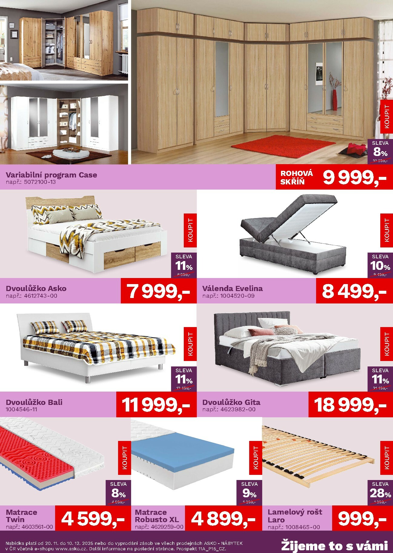 asko-nabytek - Aktuální leták ASKO NÁBYTEK - Akční nabídka od 20.11. do 10.12. - page: 3