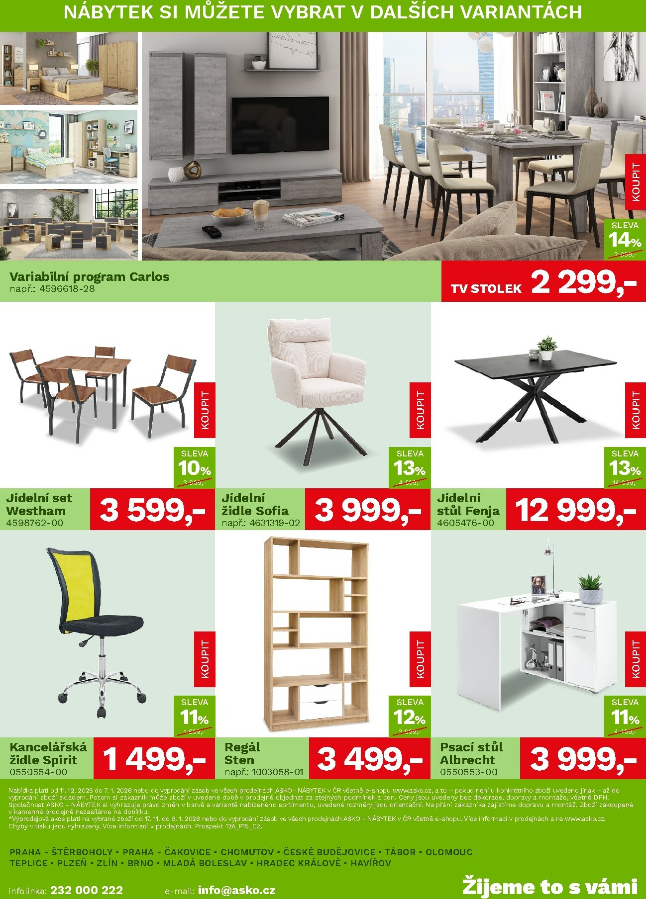 asko-nabytek - Aktuální leták ASKO NÁBYTEK - Akční nabídka od 11.12. do 07.01. - page: 4