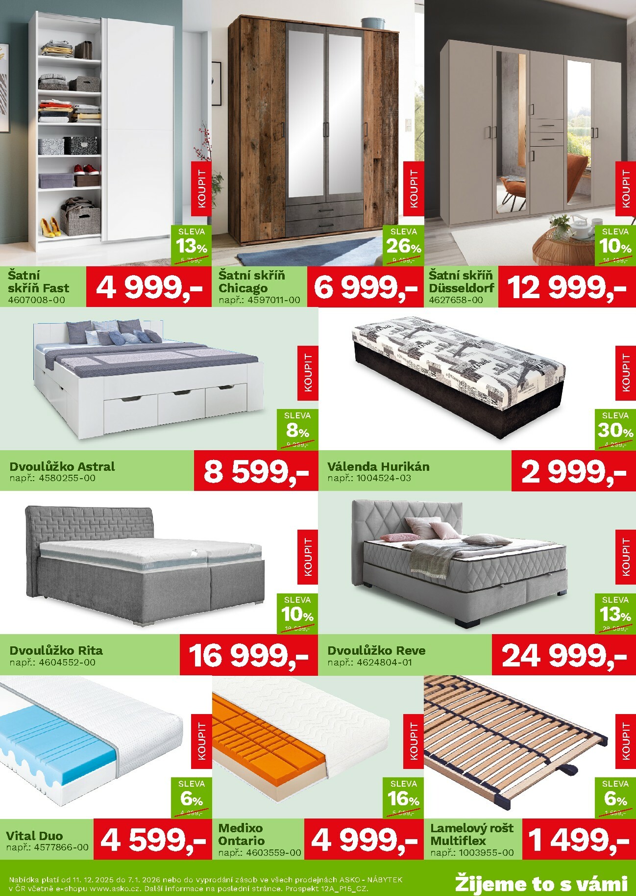 asko-nabytek - Aktuální leták ASKO NÁBYTEK - Akční nabídka od 11.12. do 07.01. - page: 3