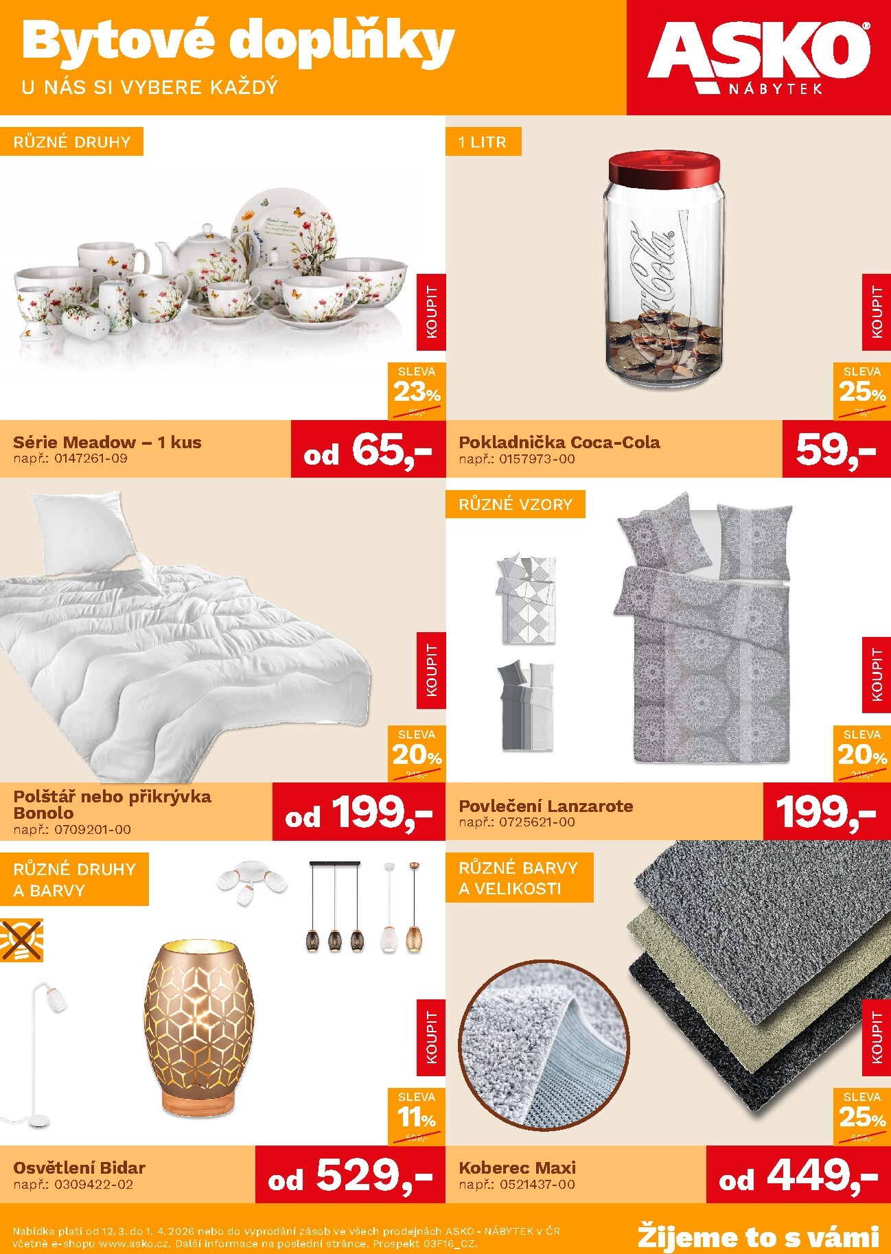 asko-nabytek - ASKO NÁBYTEK - Bytové doplňky leták platný od čtvrtka 12.03.2026 do středy 01.04.2026