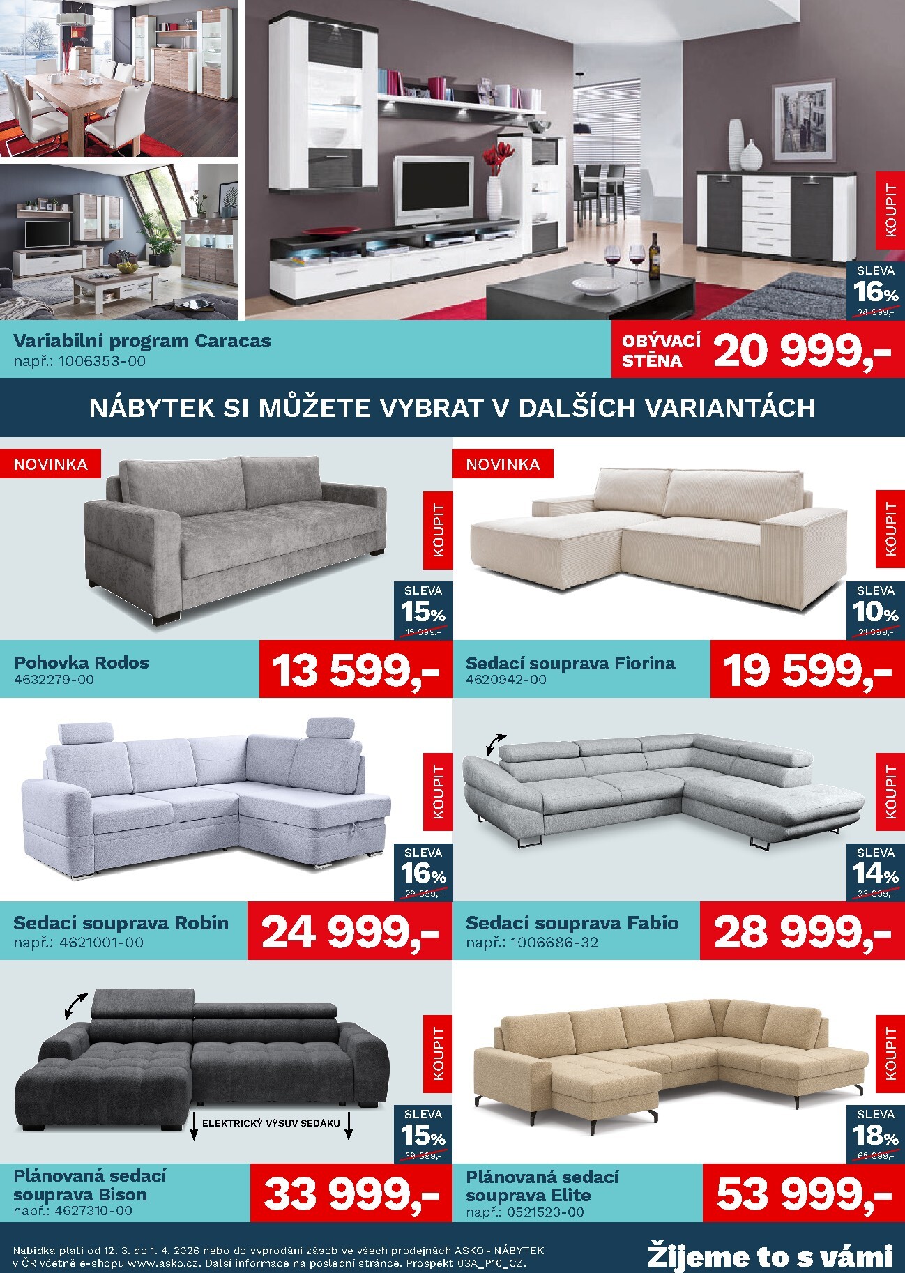asko-nabytek - ASKO NÁBYTEK leták platný od čtvrtka 12.03.2026 do středy 01.04.2026 - page: 2
