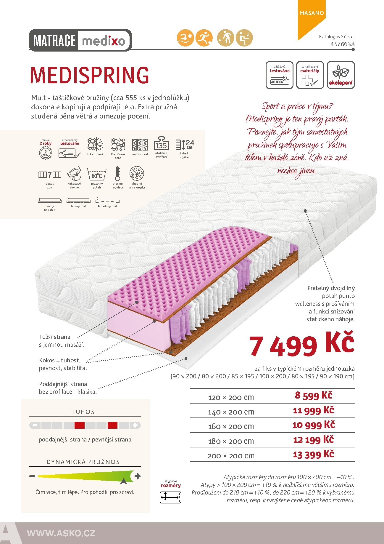 asko-nabytek - Aktuální ASKO NÁBYTEK - Matrace leták platný od středy 01.04.2026 do čtvrtka 31.12.2026 - page: 44