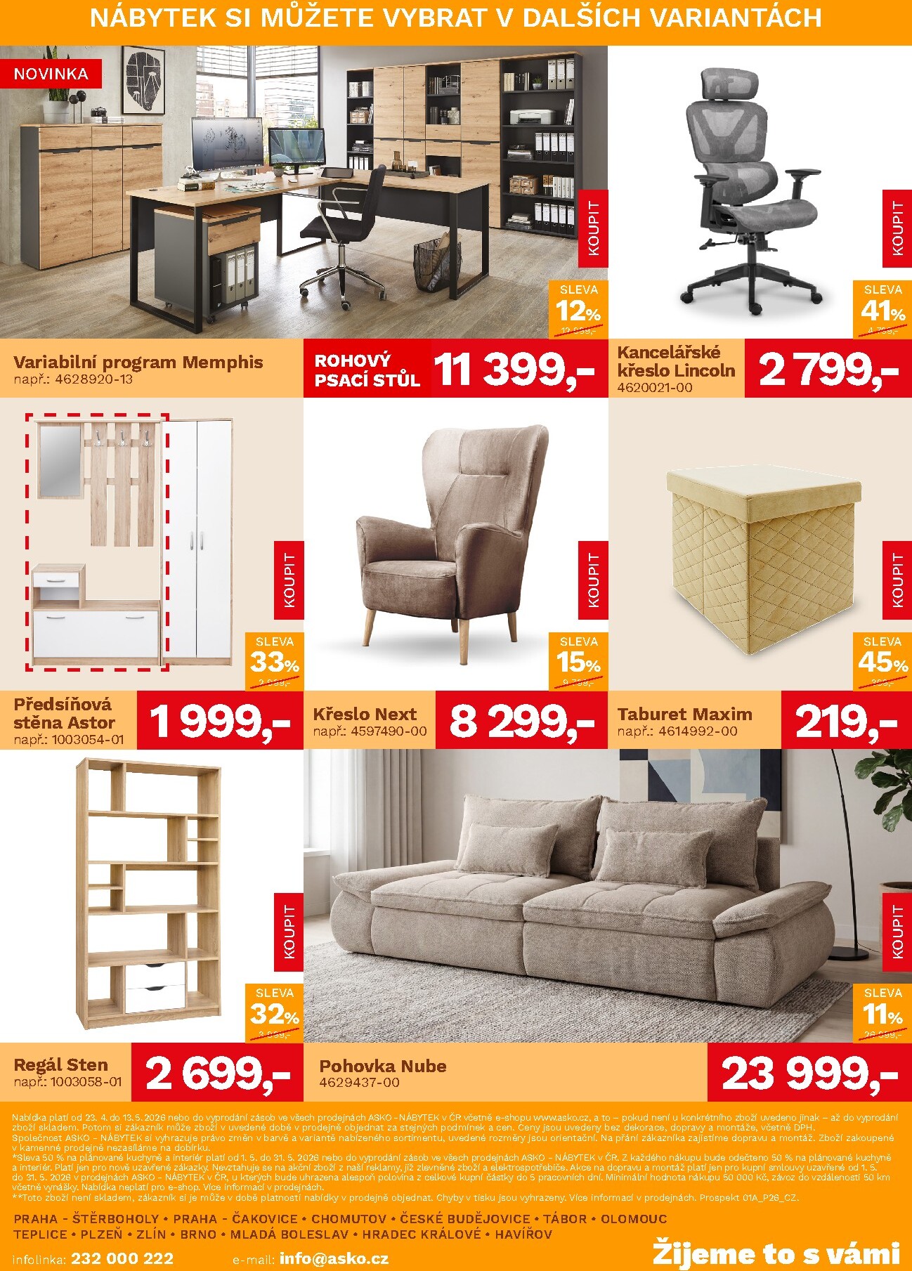 asko-nabytek - Aktuální ASKO NÁBYTEK - Akční nabídka leták platný od čtvrtka 23.04.2026 do středy 13.05.2026 - page: 4