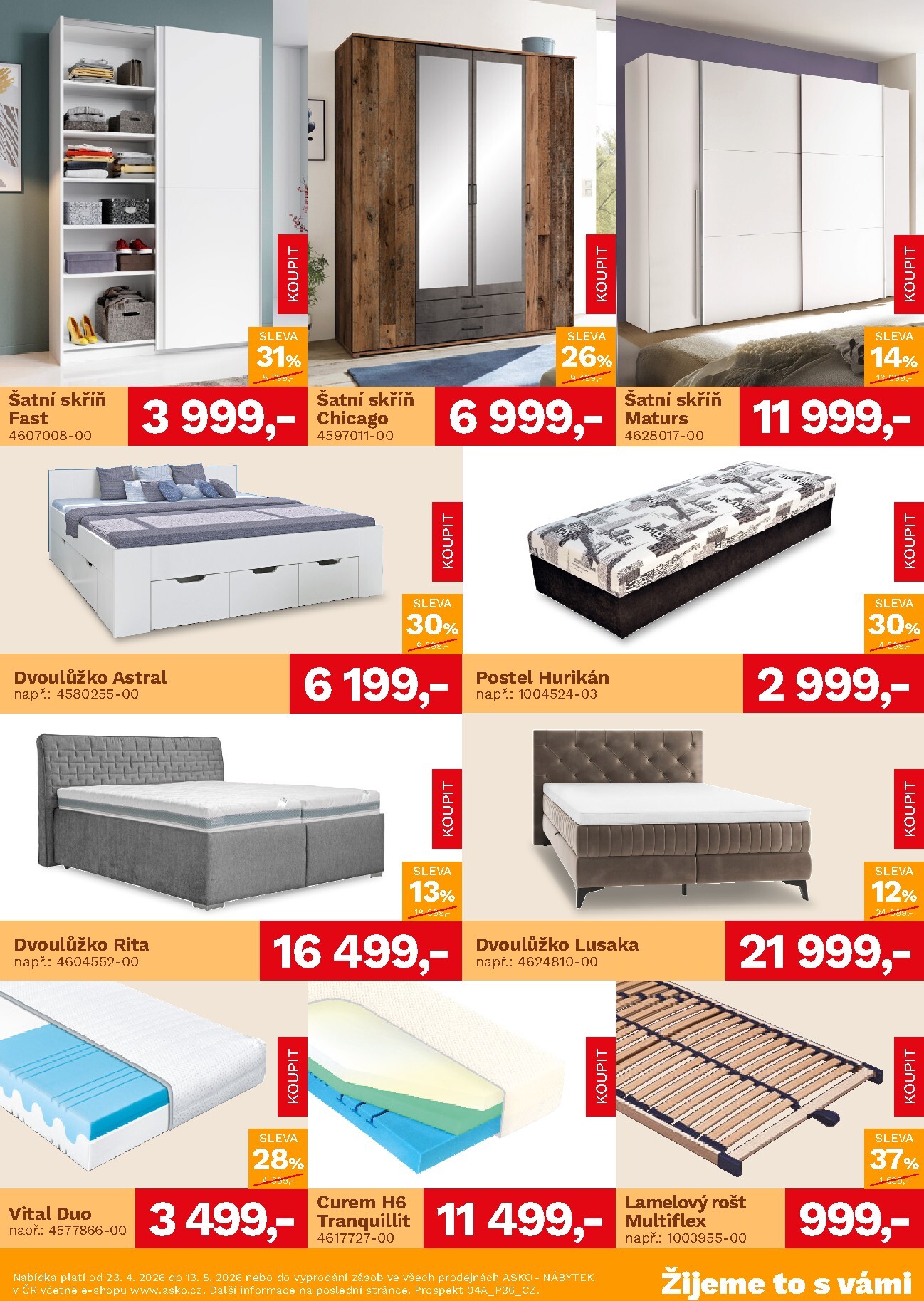 asko-nabytek - Aktuální ASKO NÁBYTEK - Akční nabídka leták platný od čtvrtka 23.04.2026 do středy 13.05.2026 - page: 3