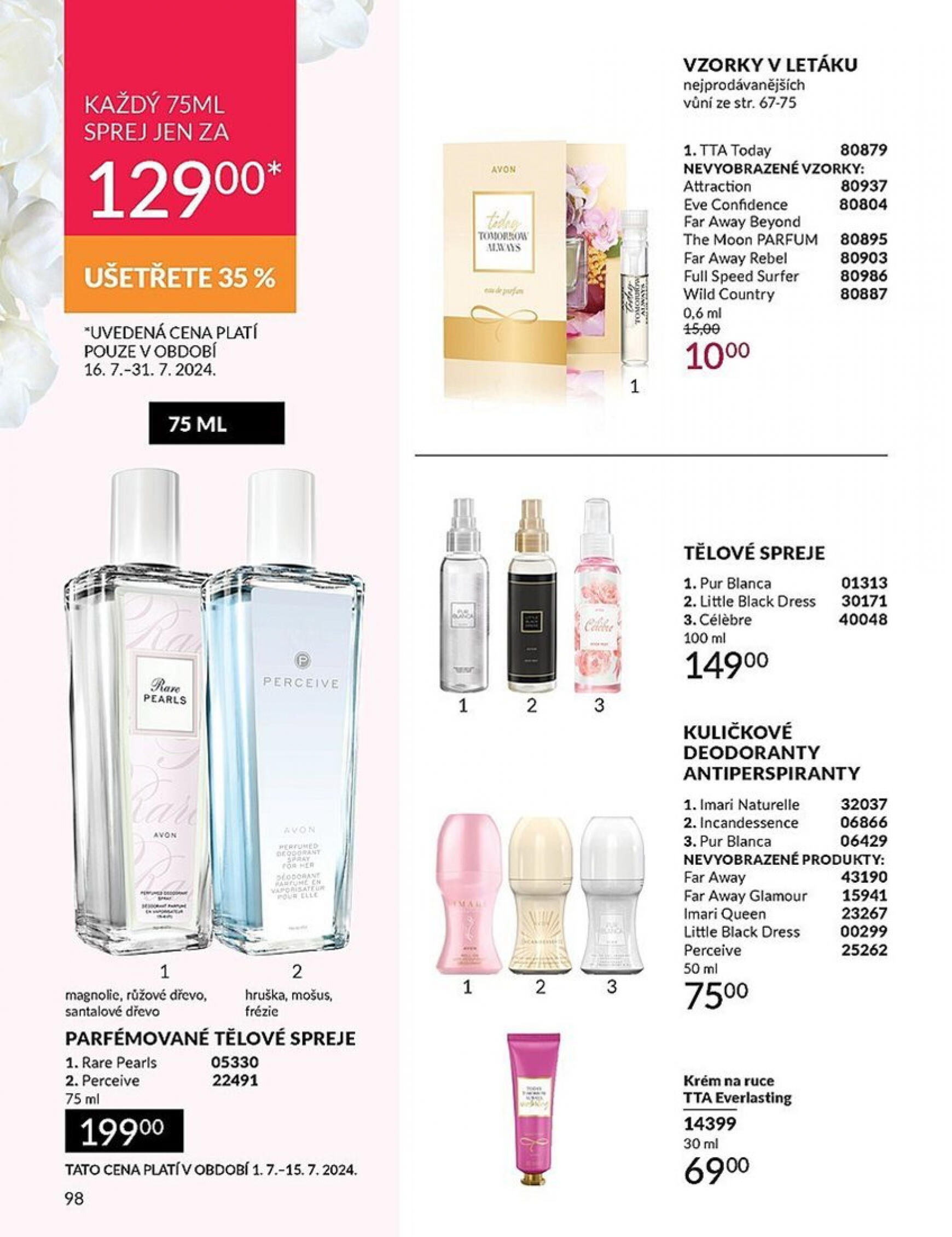 avon - Leták AVON aktuální 01.07. - 31.07. - page: 98