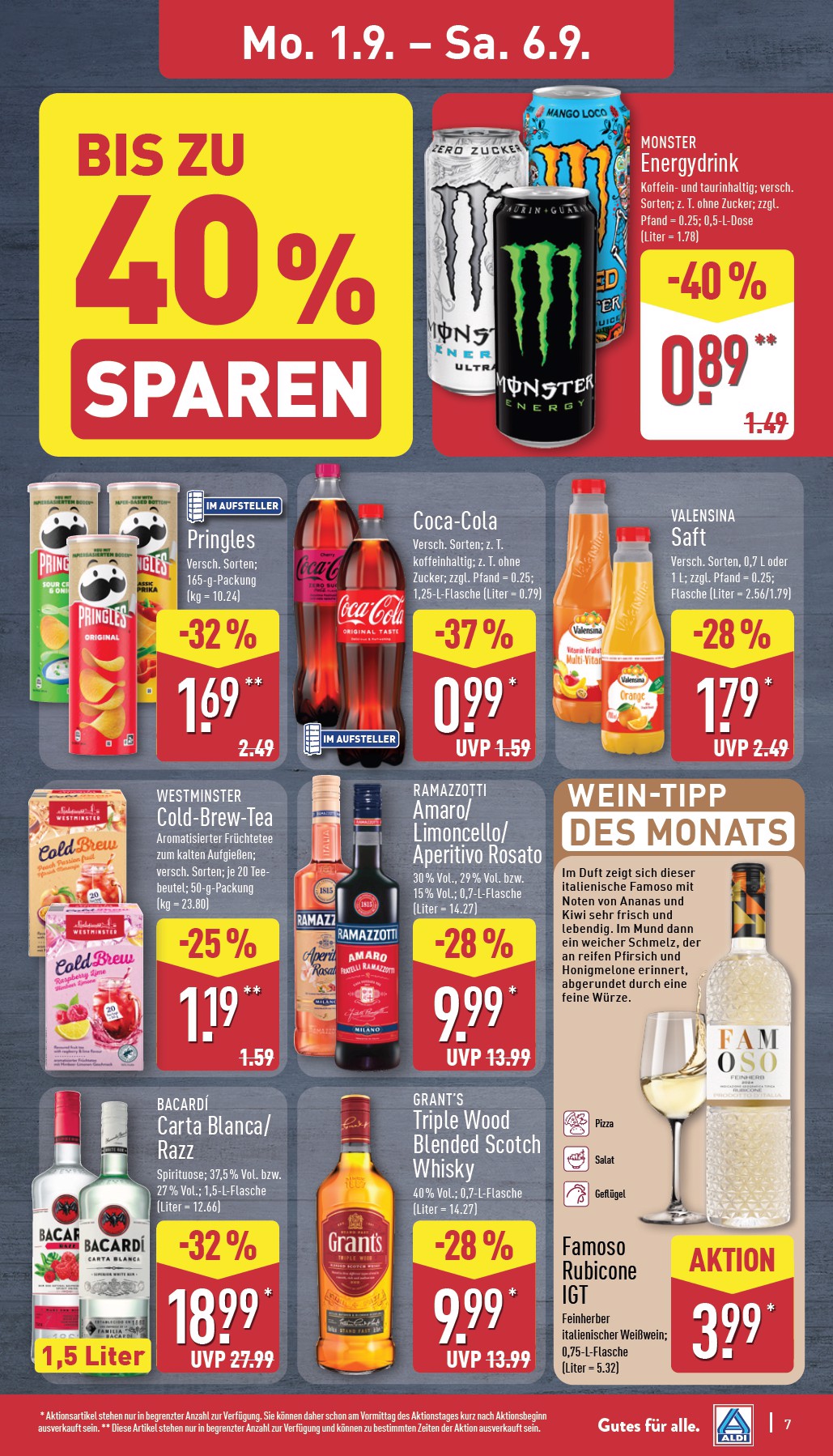 aldi-nord - ALDI NORD-Prospekt gültig vom 01.09. bis 06.09. - page: 7 aldi-nord - ALDI NORD-Prospekt gültig vom 01.09. bis 06.09. - page: 7
