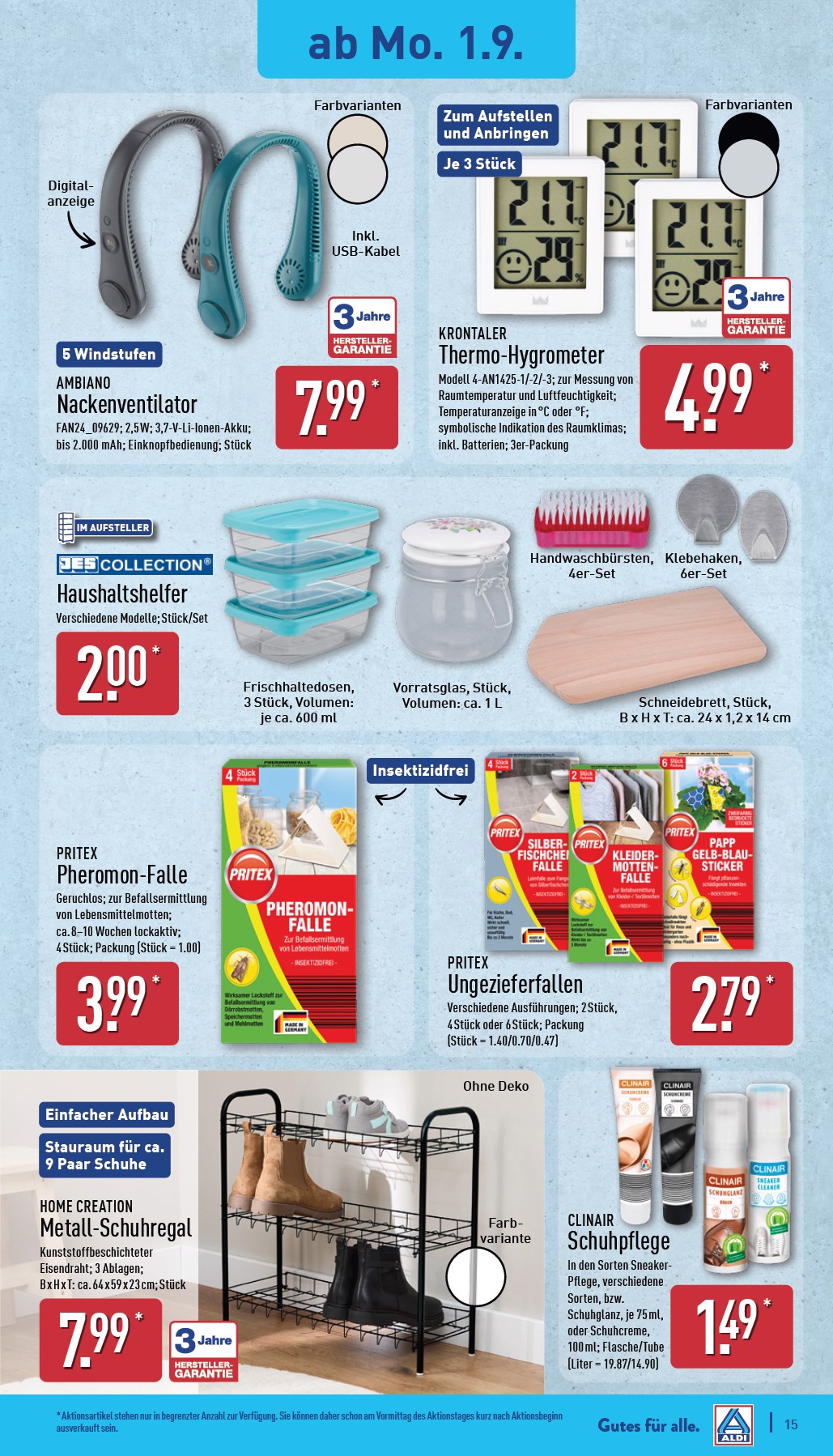 aldi-nord - ALDI NORD-Prospekt gültig vom 01.09. bis 06.09. - page: 15 aldi-nord - ALDI NORD-Prospekt gültig vom 01.09. bis 06.09. - page: 15
