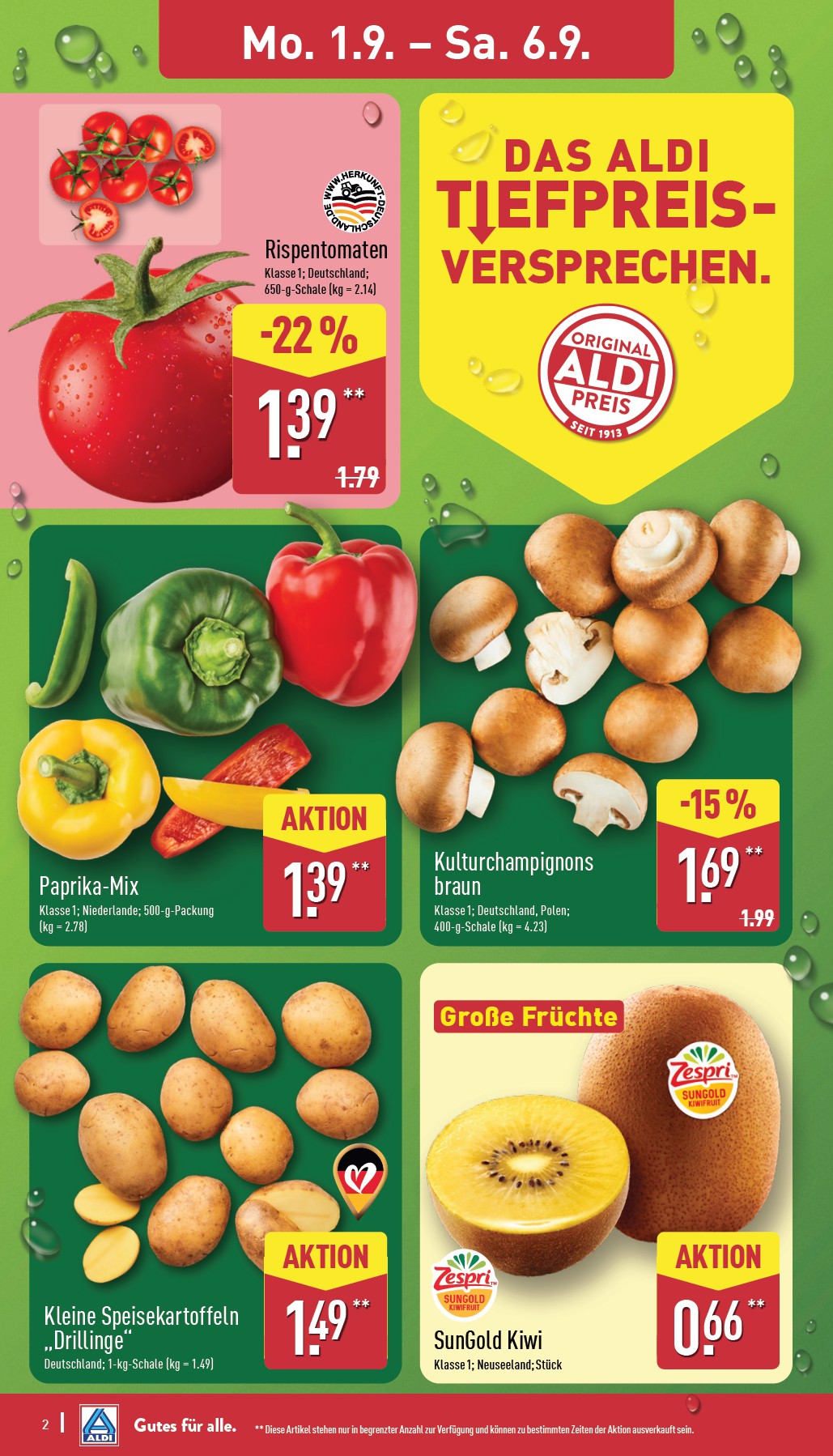 aldi-nord - ALDI NORD-Prospekt gültig vom 01.09. bis 06.09. - page: 2 aldi-nord - ALDI NORD-Prospekt gültig vom 01.09. bis 06.09. - page: 2