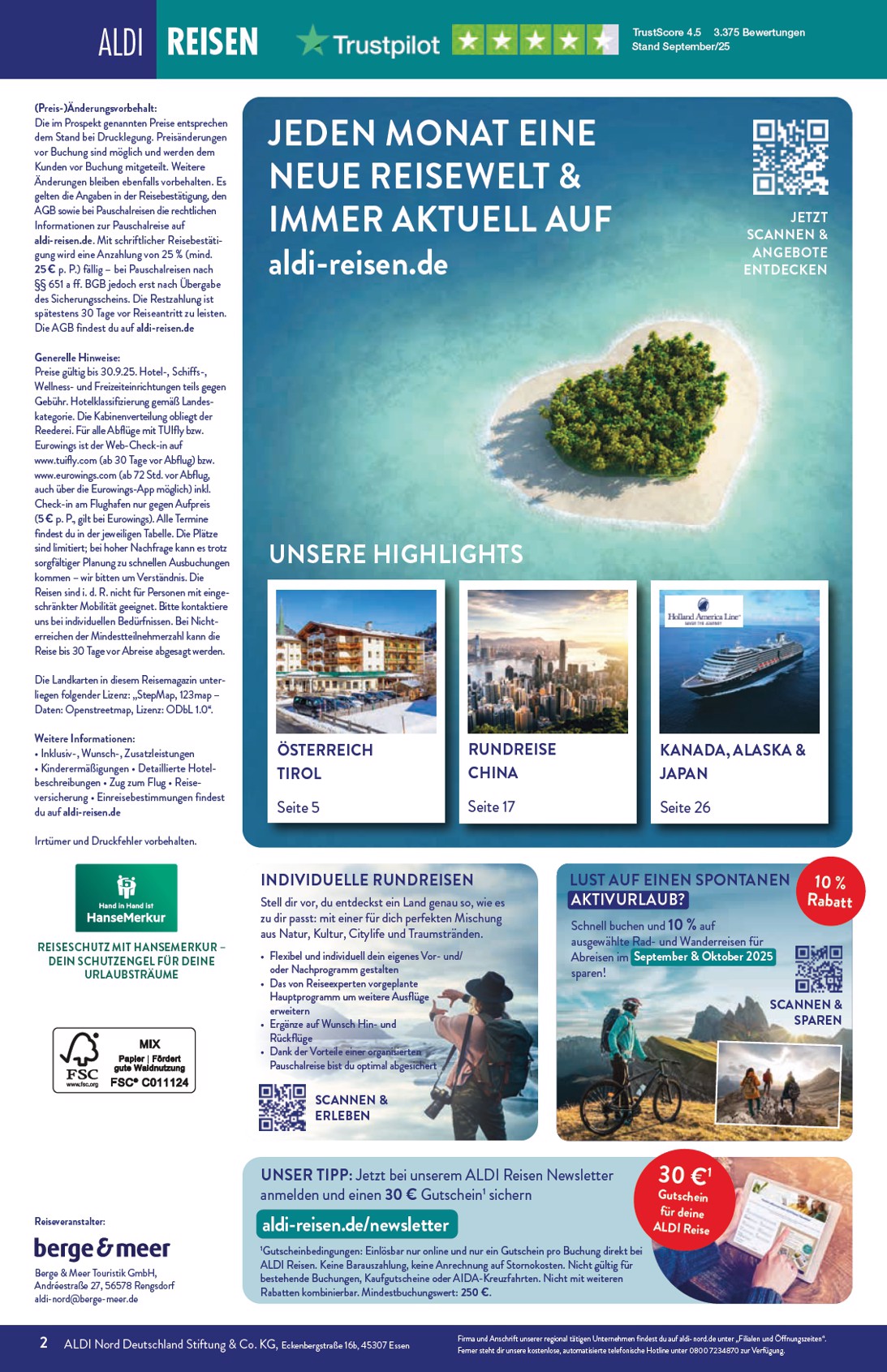 aldi-nord - ALDI NORD - Reisen-Prospekt gültig vom 01.09. bis 30.09. - page: 2