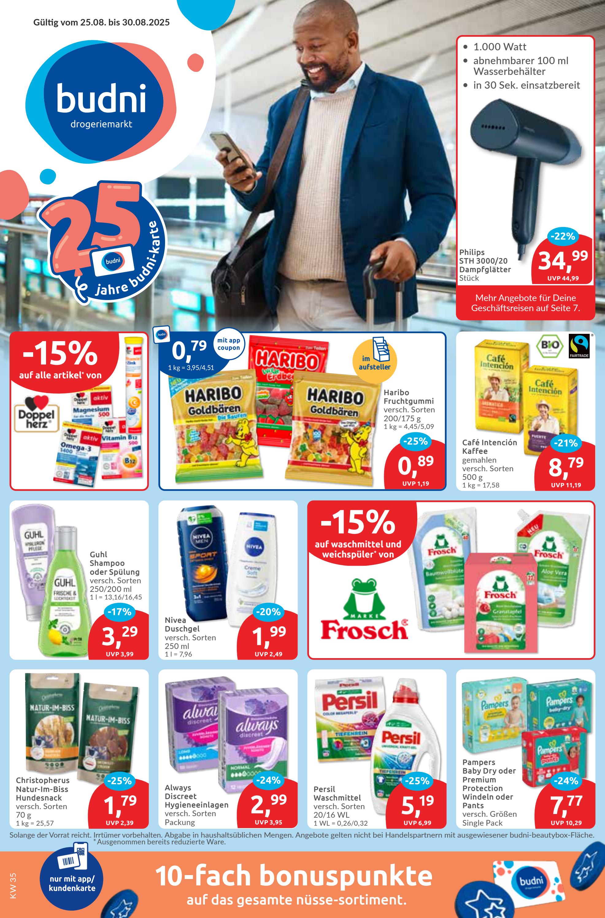 budni - BUDNI-Prospekt gültig vom 25.08. bis 30.08. - page: 1
