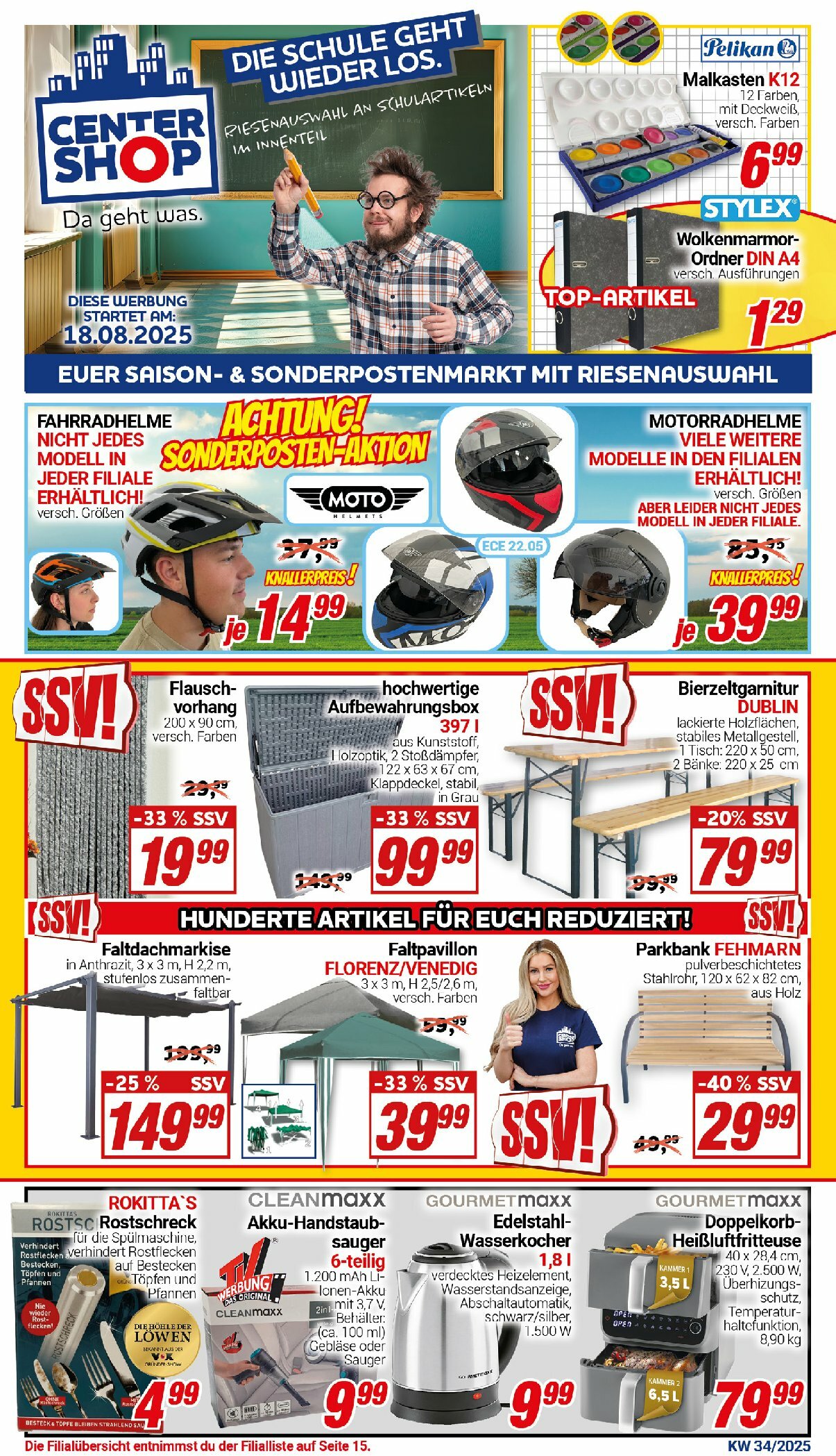 centershop - Centershop-Prospekt gültig vom 18.08. bis 23.08. - page: 1