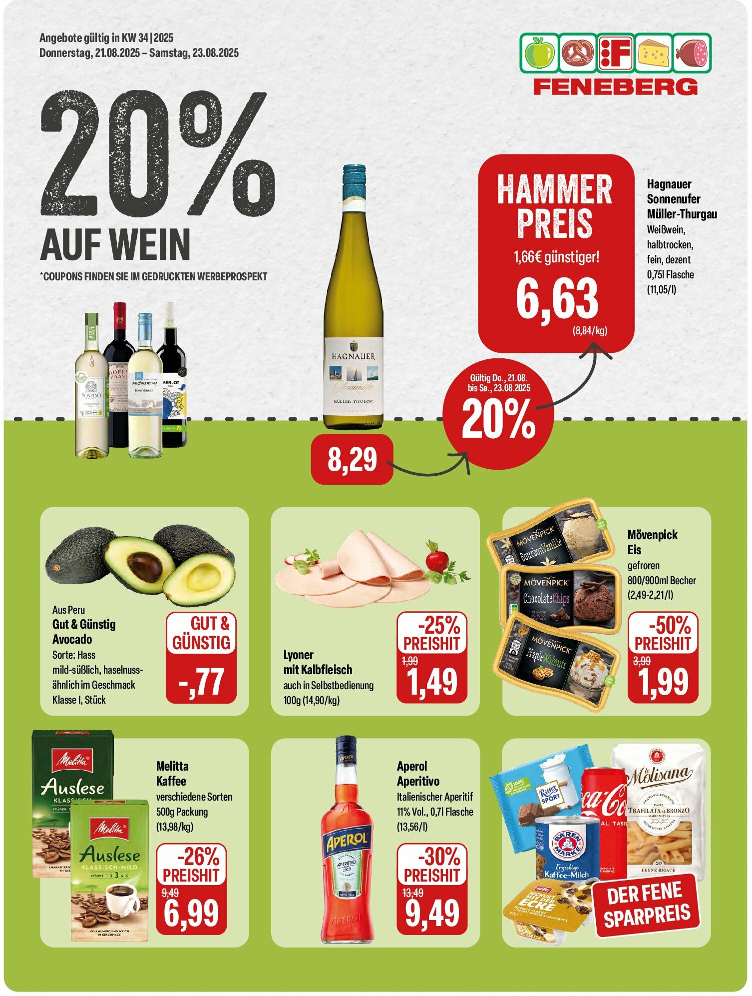 feneberg - Feneberg-Prospekt gültig vom 21.08. bis 23.08. - page: 1