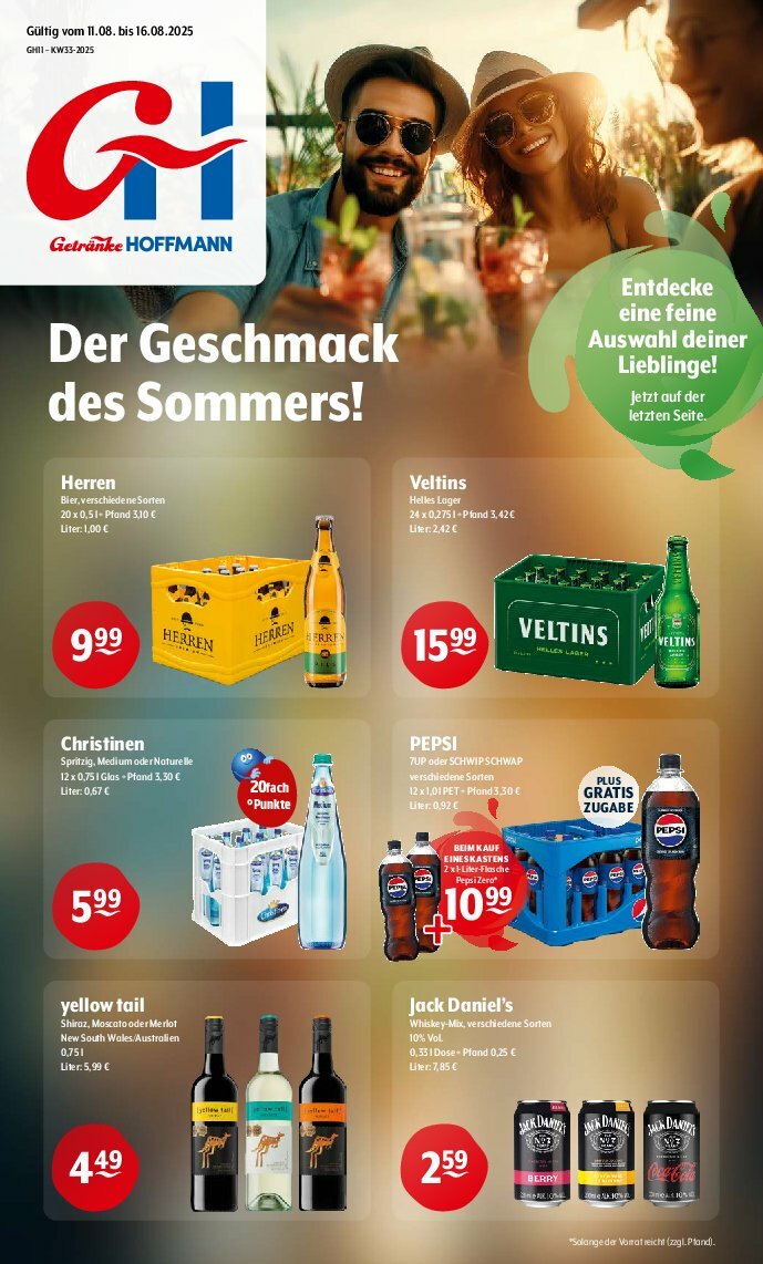 getraenke-hoffmann - Getränke Hoffmann-Prospekt gültig vom 11.08. bis 16.08. - page: 1