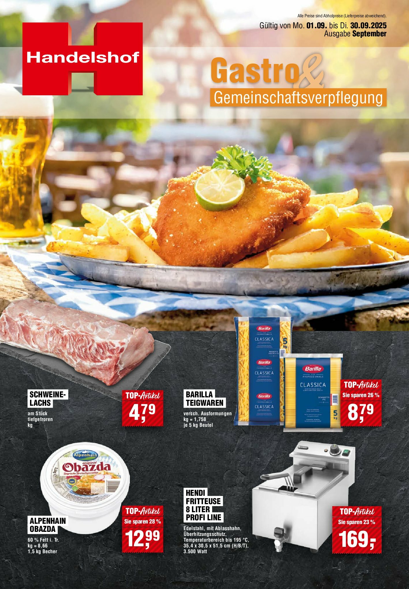 handelshof - Handelshof - Gastro-Prospekt gültig vom 01.09. bis 30.09.