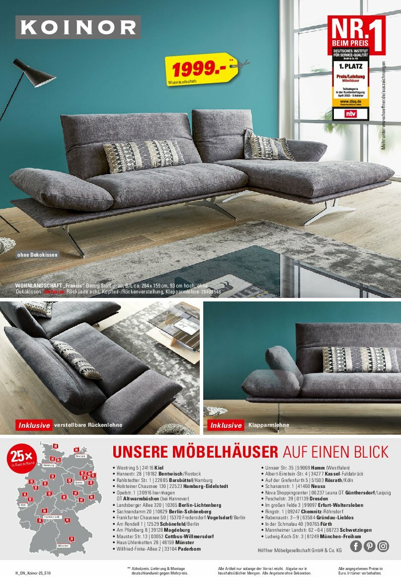 hoeffner - Höffner - Koinor-Prospekt gültig vom 13.08. bis 26.08. - page: 10