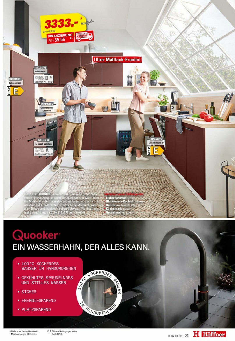 hoeffner - Höffner - Küchen-Prospekt gültig vom 13.08. bis 30.11. - page: 23
