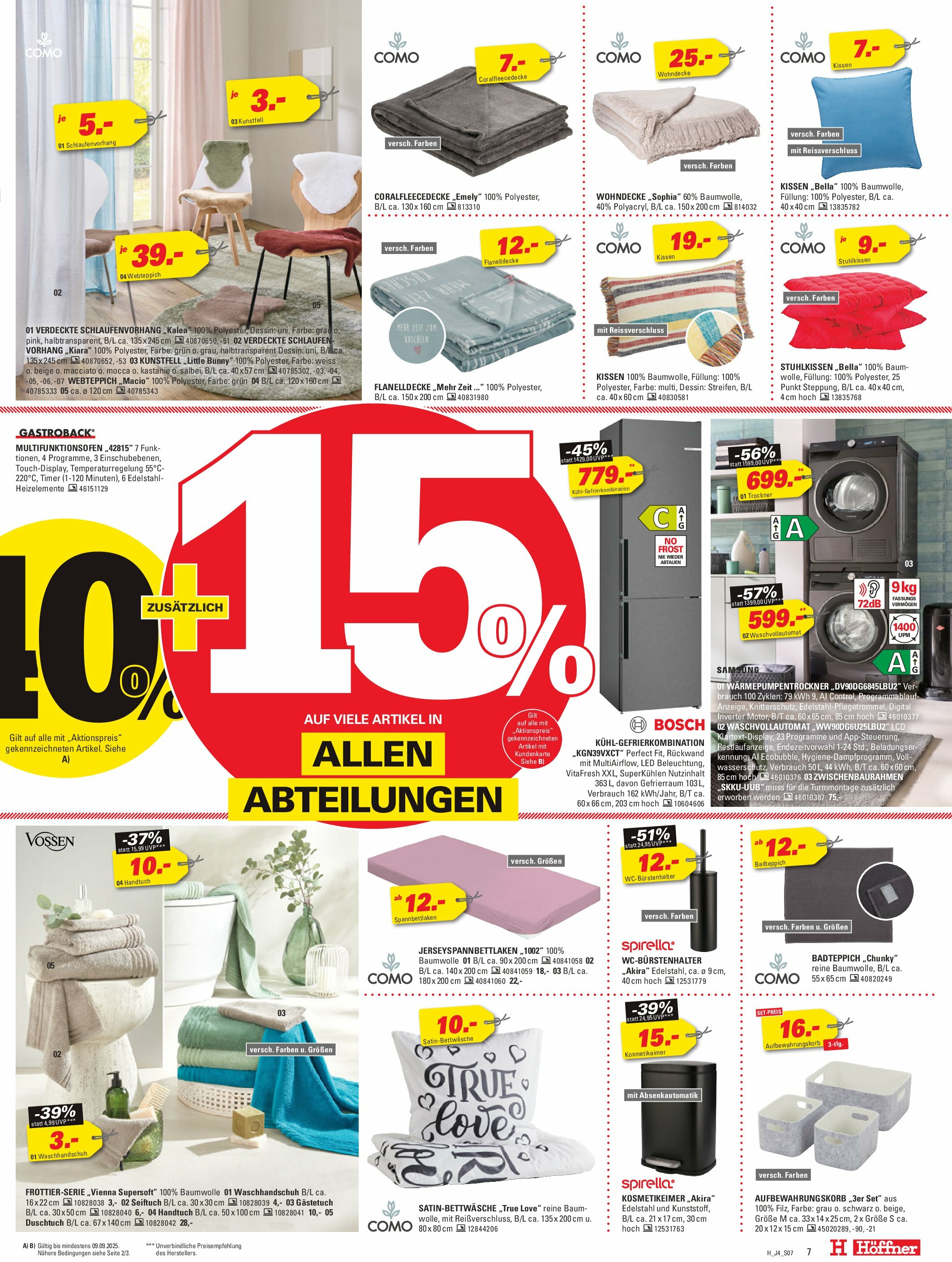 hoeffner - Höffner-Prospekt gültig vom 29.08. bis 06.09. - page: 7