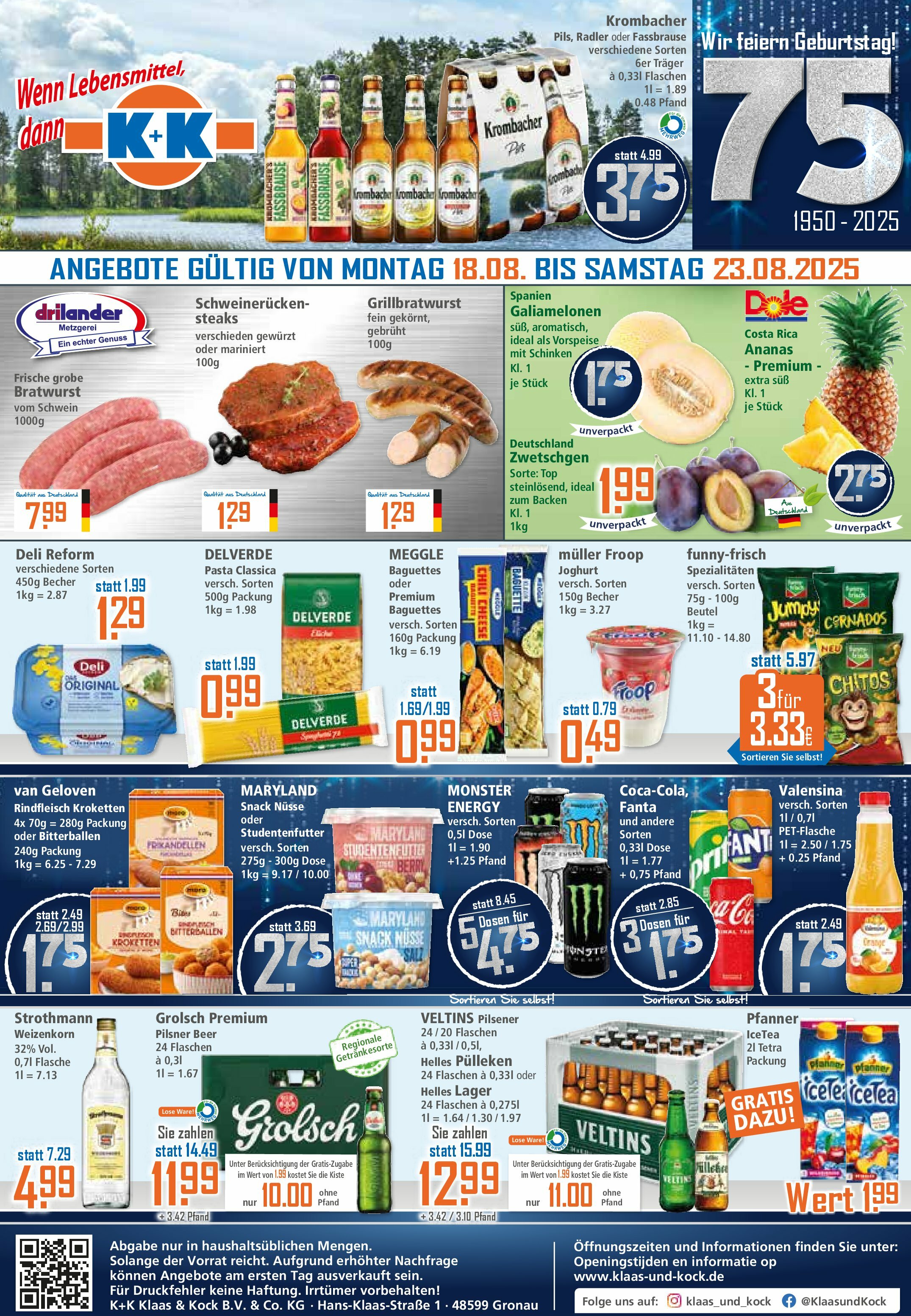k-k - K+K-Prospekt gültig vom 18.08. bis 23.08. - page: 1