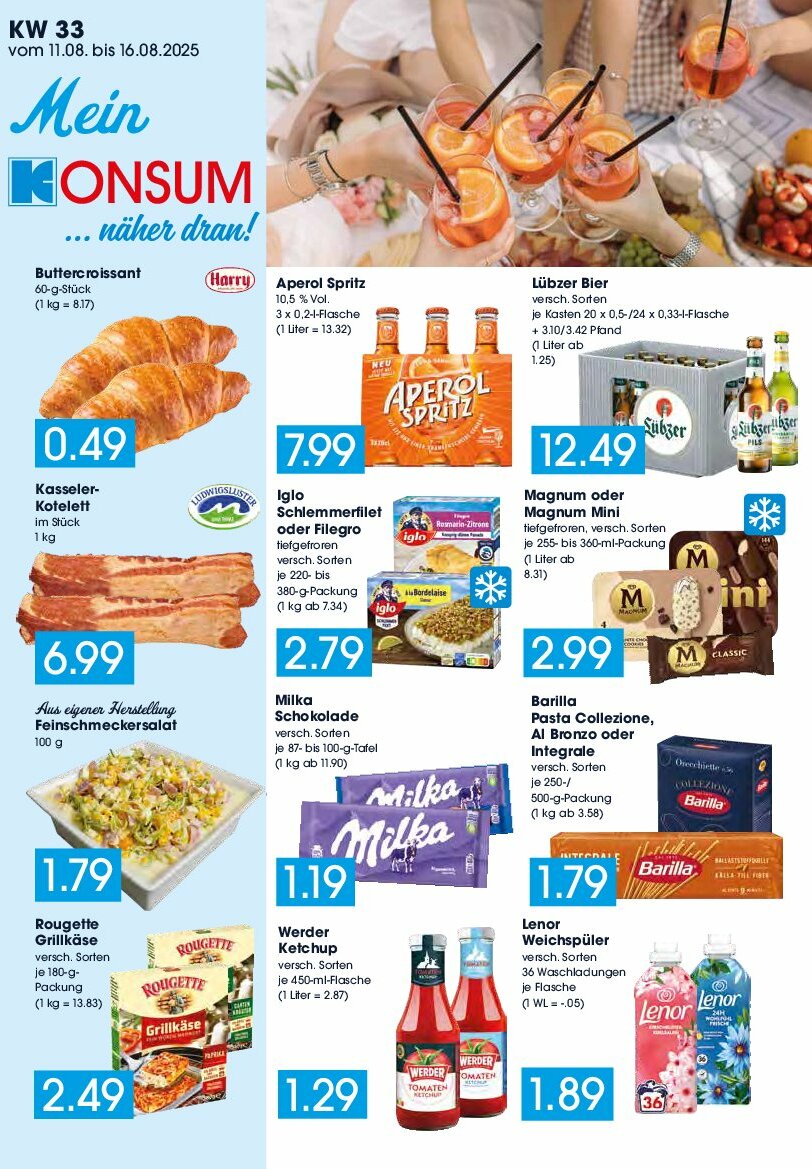 konsum - Konsum - Frischemarkt-Prospekt gültig vom 11.08. bis 16.08.