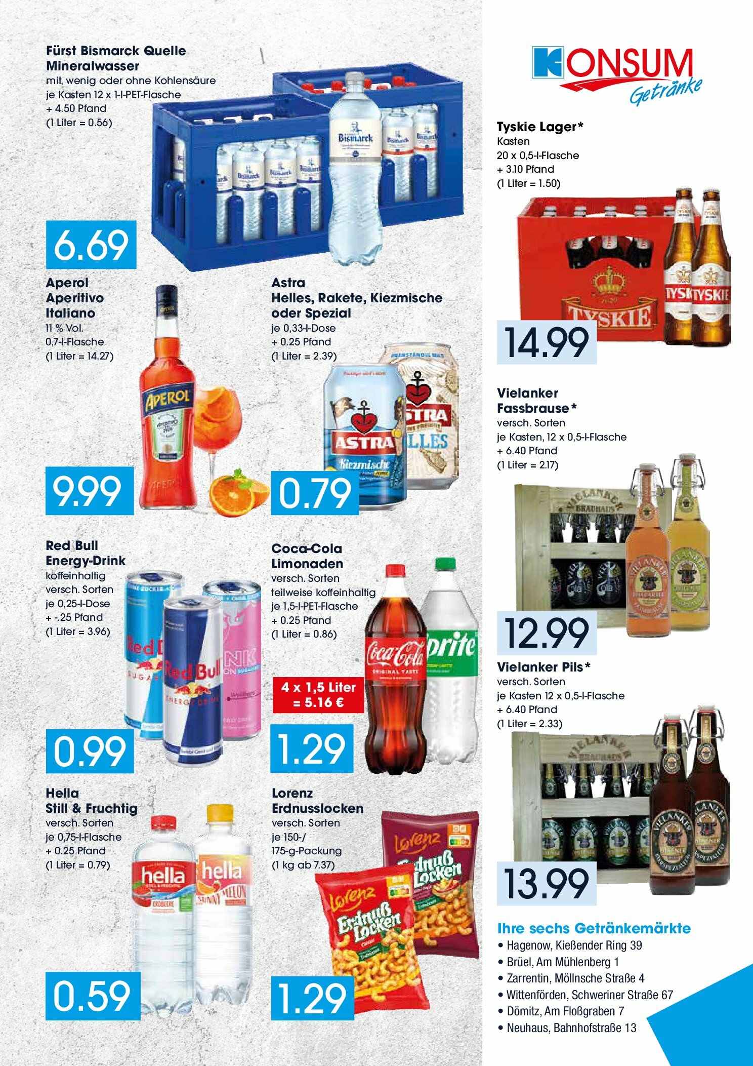 konsum - Konsum - Getränkemarkt-Prospekt gültig vom 25.08. bis 30.08.