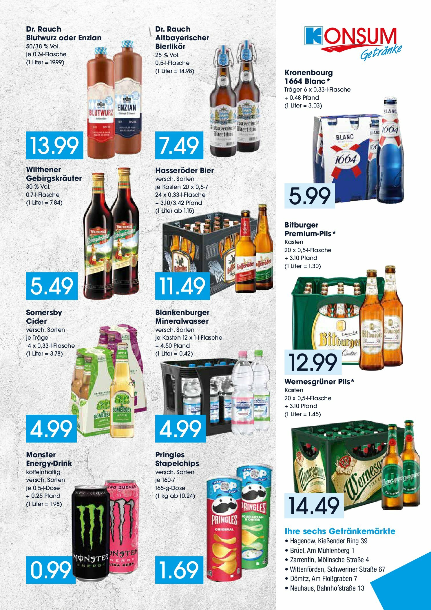 konsum - Konsum - Getränkemarkt-Prospekt gültig vom 01.09. bis 06.09. - page: 1