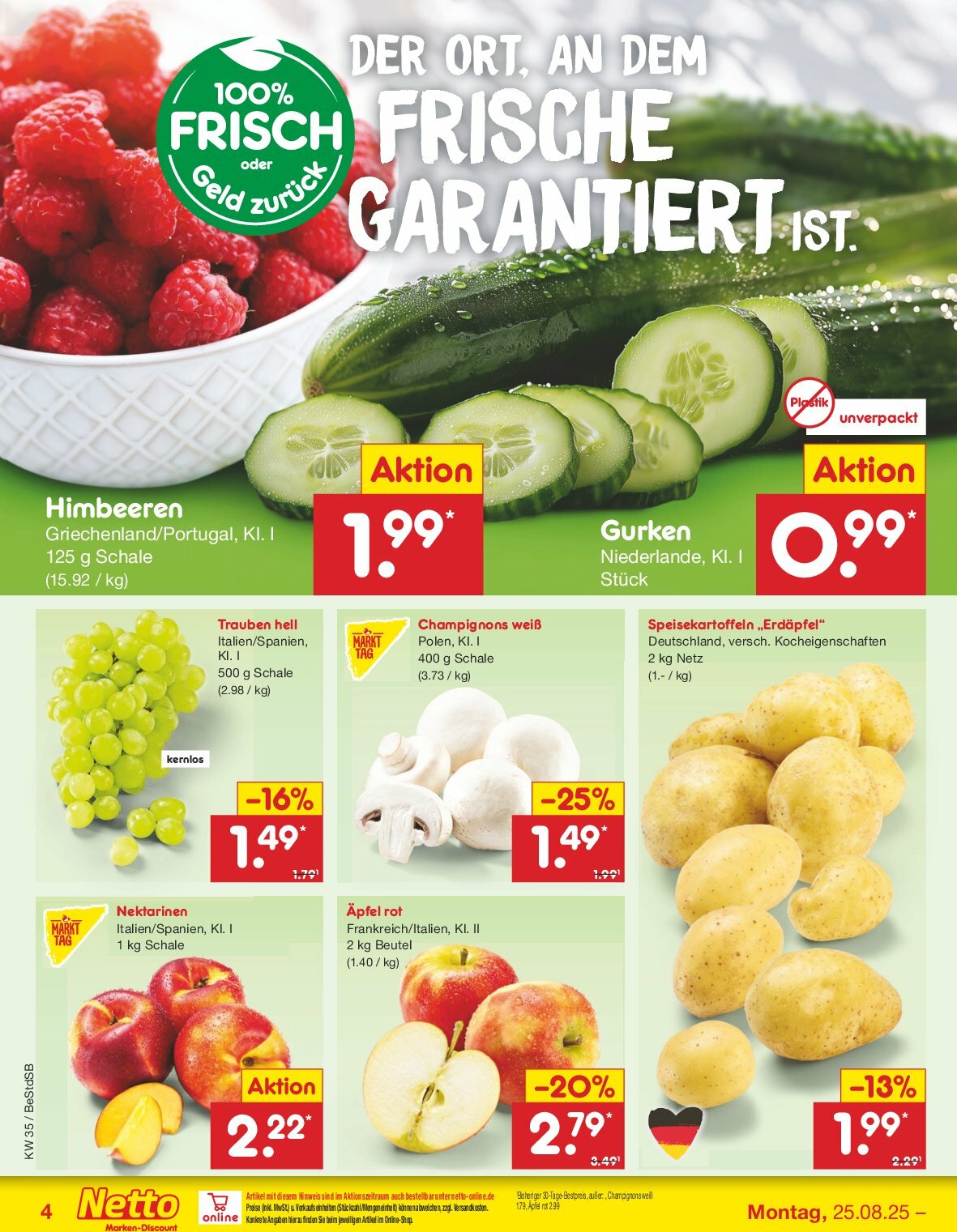 netto-marken-discount - Netto Marken Discount-Prospekt gültig vom 25.08. bis 30.08. - page: 4 netto-marken-discount - Netto Marken Discount-Prospekt gültig vom 25.08. bis 30.08. - page: 4