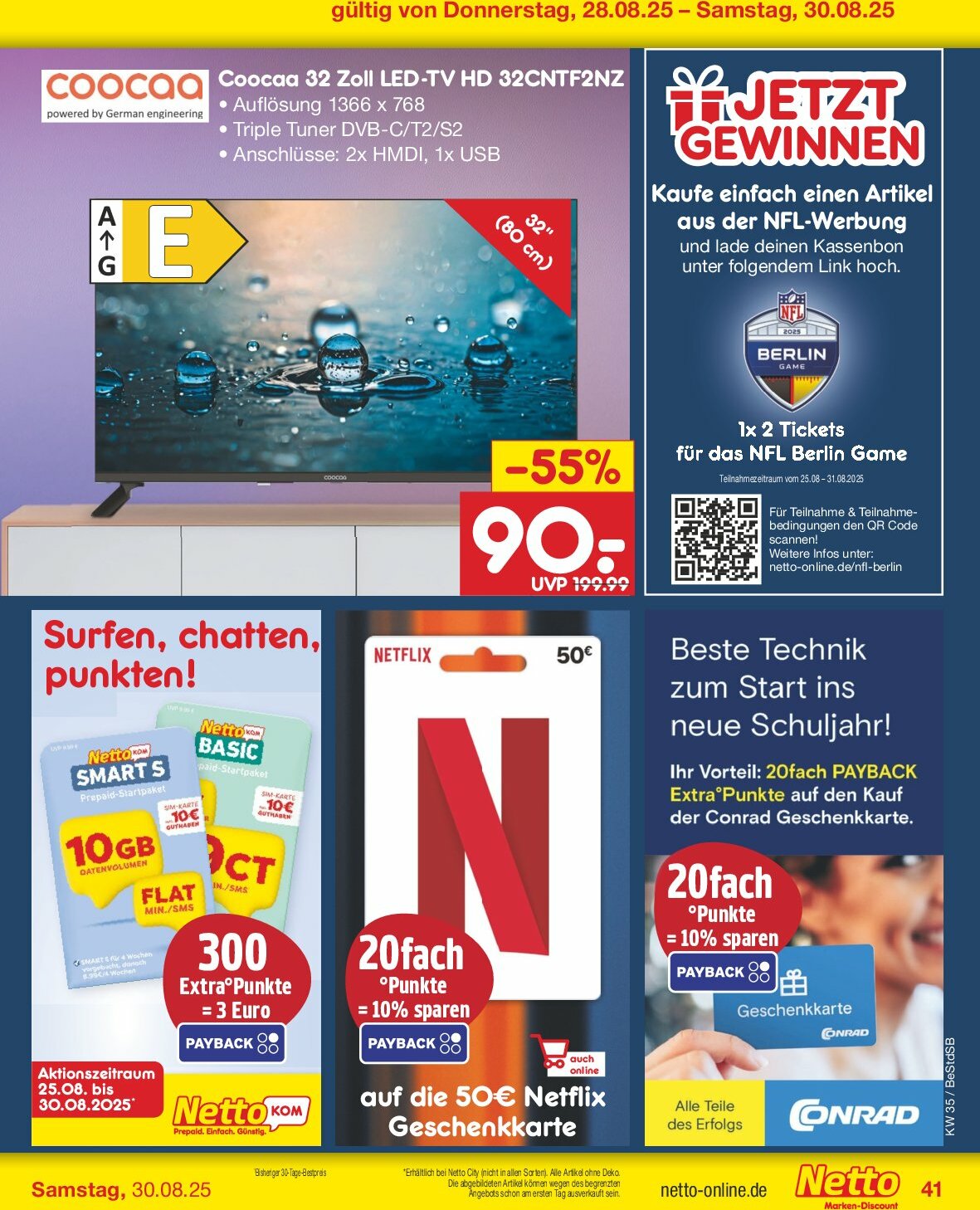netto-marken-discount - Netto Marken Discount-Prospekt gültig vom 25.08. bis 30.08. - page: 59 netto-marken-discount - Netto Marken Discount-Prospekt gültig vom 25.08. bis 30.08. - page: 59