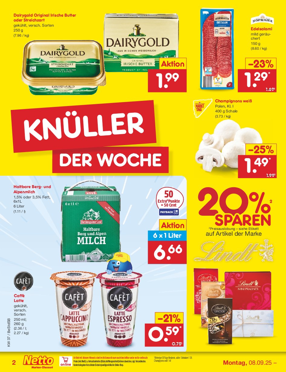 netto-marken-discount - Netto Marken Discount-Prospekt gültig vom 08.09. bis 13.09. - page: 2 netto-marken-discount - Netto Marken Discount-Prospekt gültig vom 08.09. bis 13.09. - page: 2