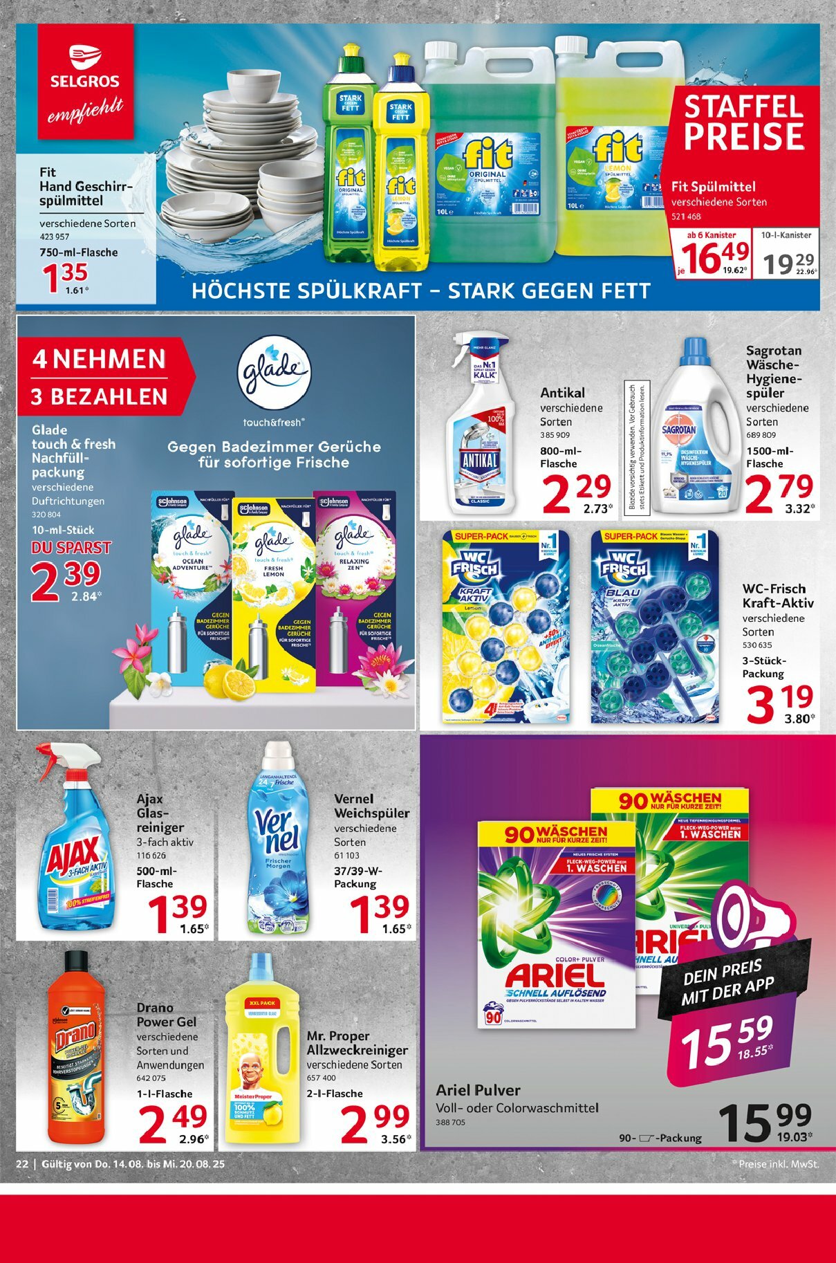 selgros - Selgros - Food-Prospekt gültig vom 14.08. bis 20.08. - page: 22