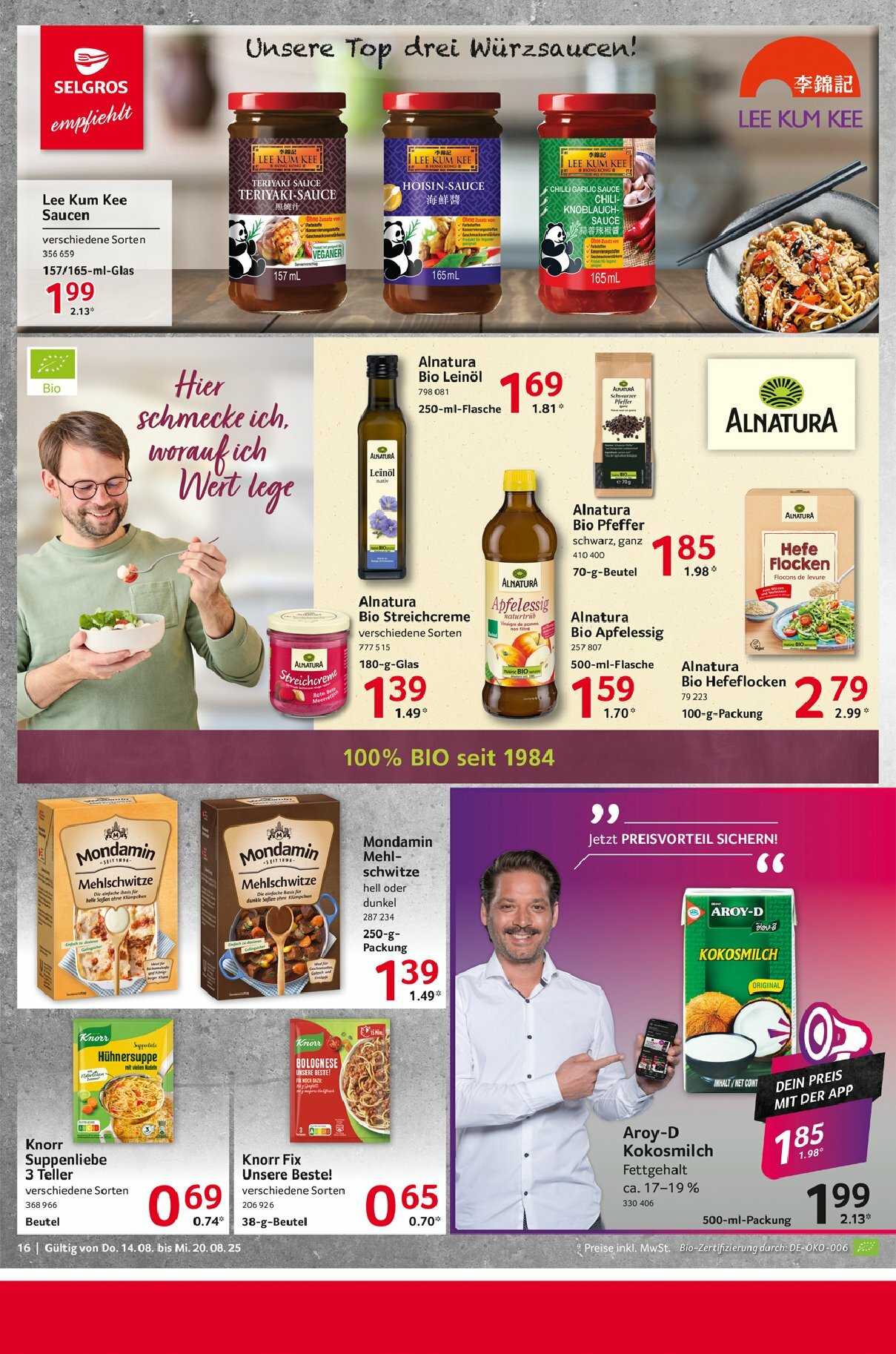 selgros - Selgros - Food-Prospekt gültig vom 14.08. bis 20.08. - page: 16