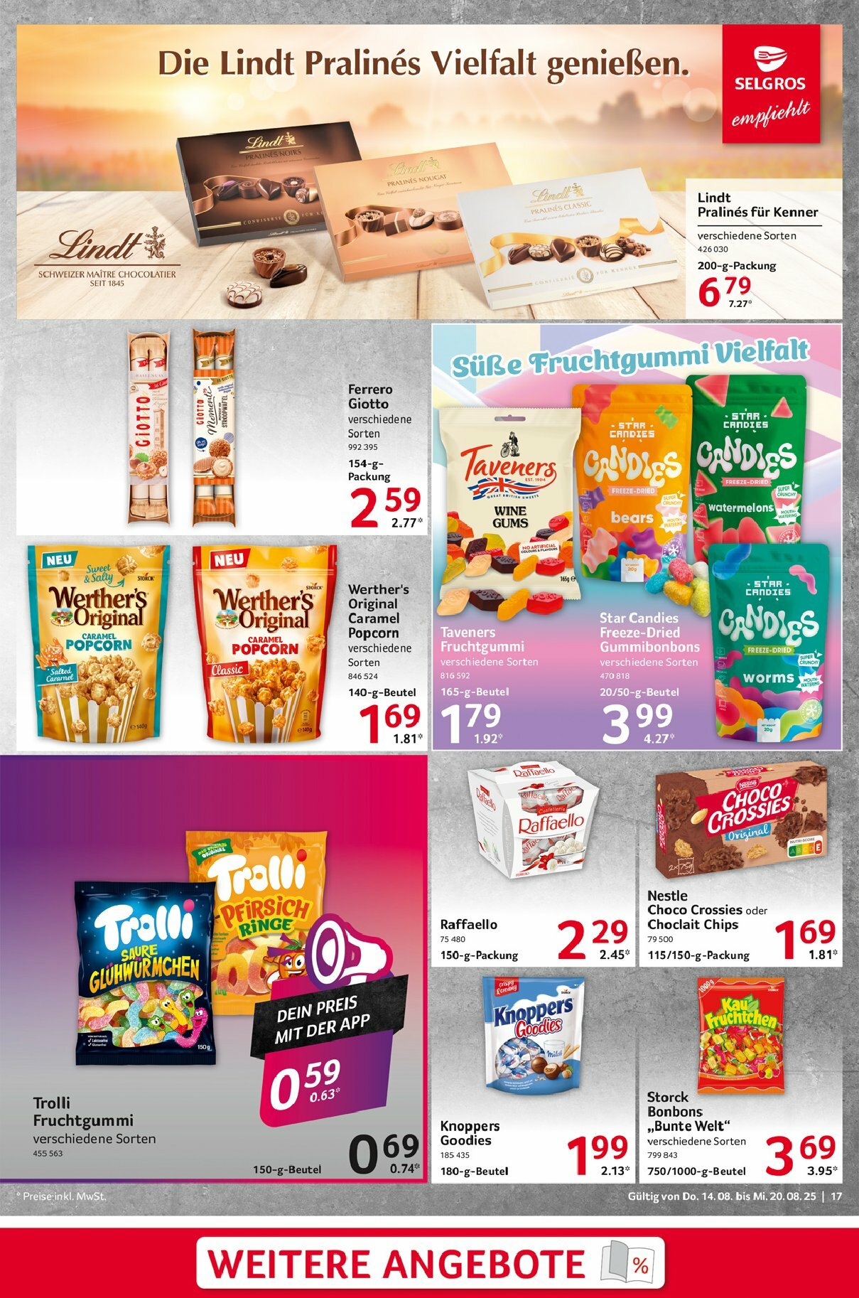selgros - Selgros - Food-Prospekt gültig vom 14.08. bis 20.08. - page: 17