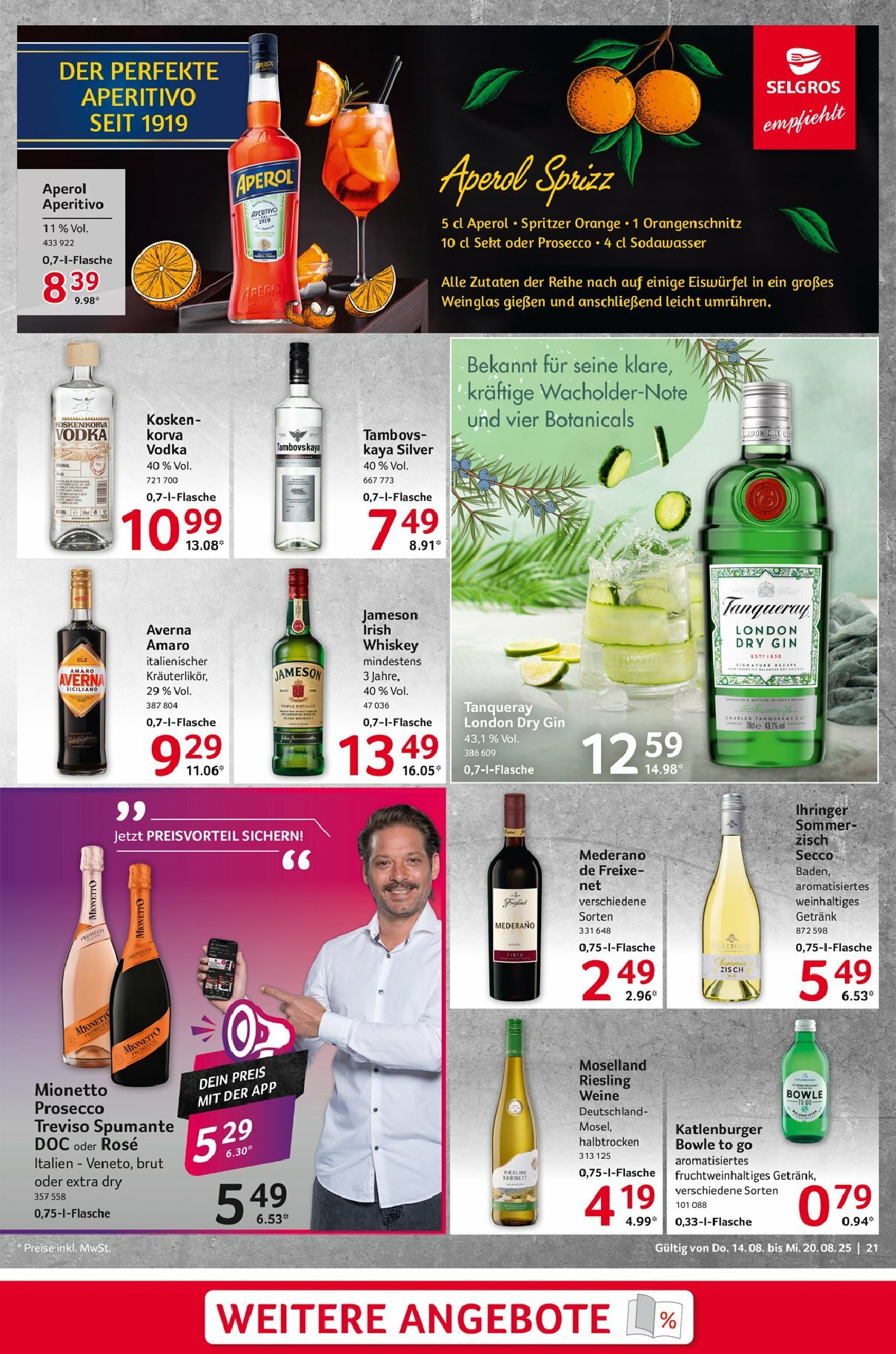 selgros - Selgros - Food-Prospekt gültig vom 14.08. bis 20.08. - page: 21