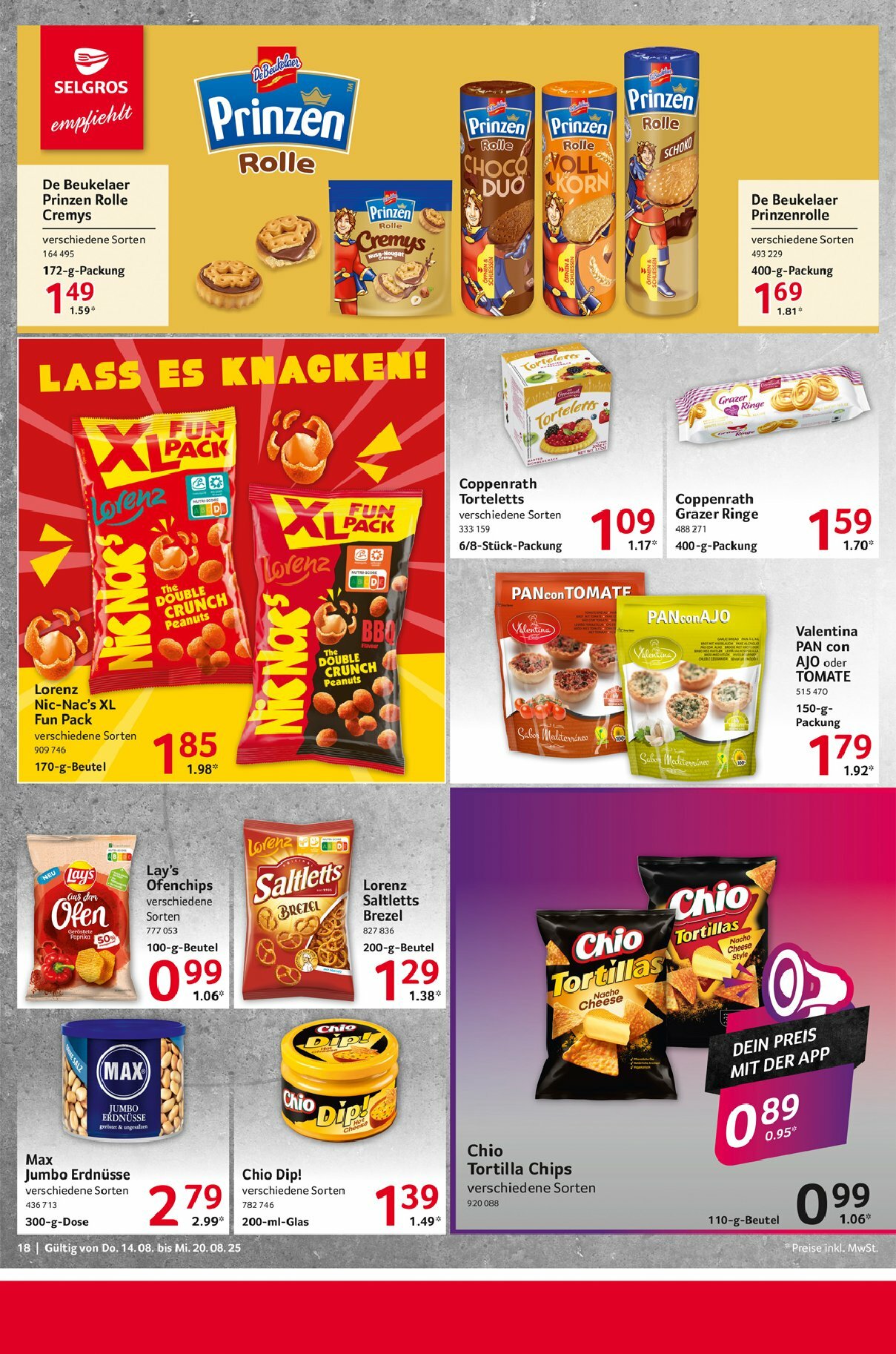 selgros - Selgros - Food-Prospekt gültig vom 14.08. bis 20.08. - page: 18
