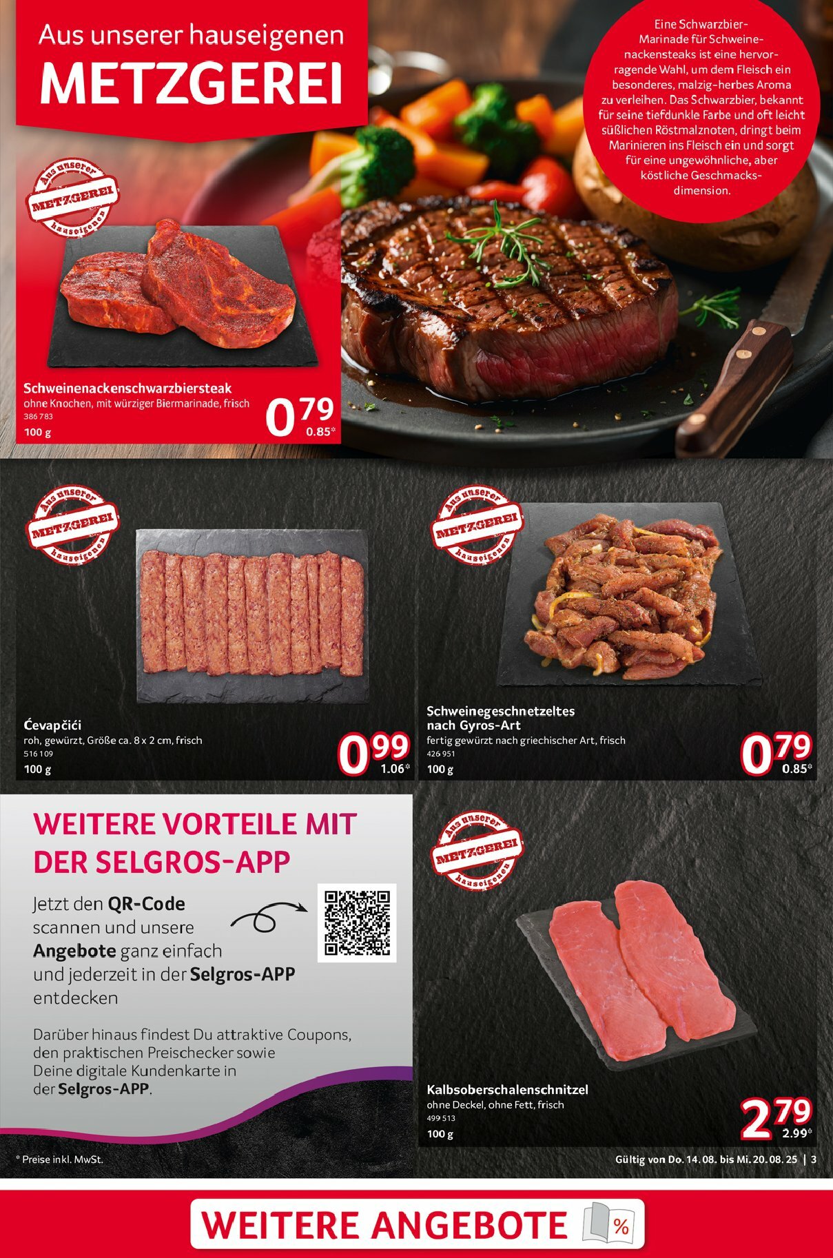 selgros - Selgros - Food-Prospekt gültig vom 14.08. bis 20.08. - page: 3