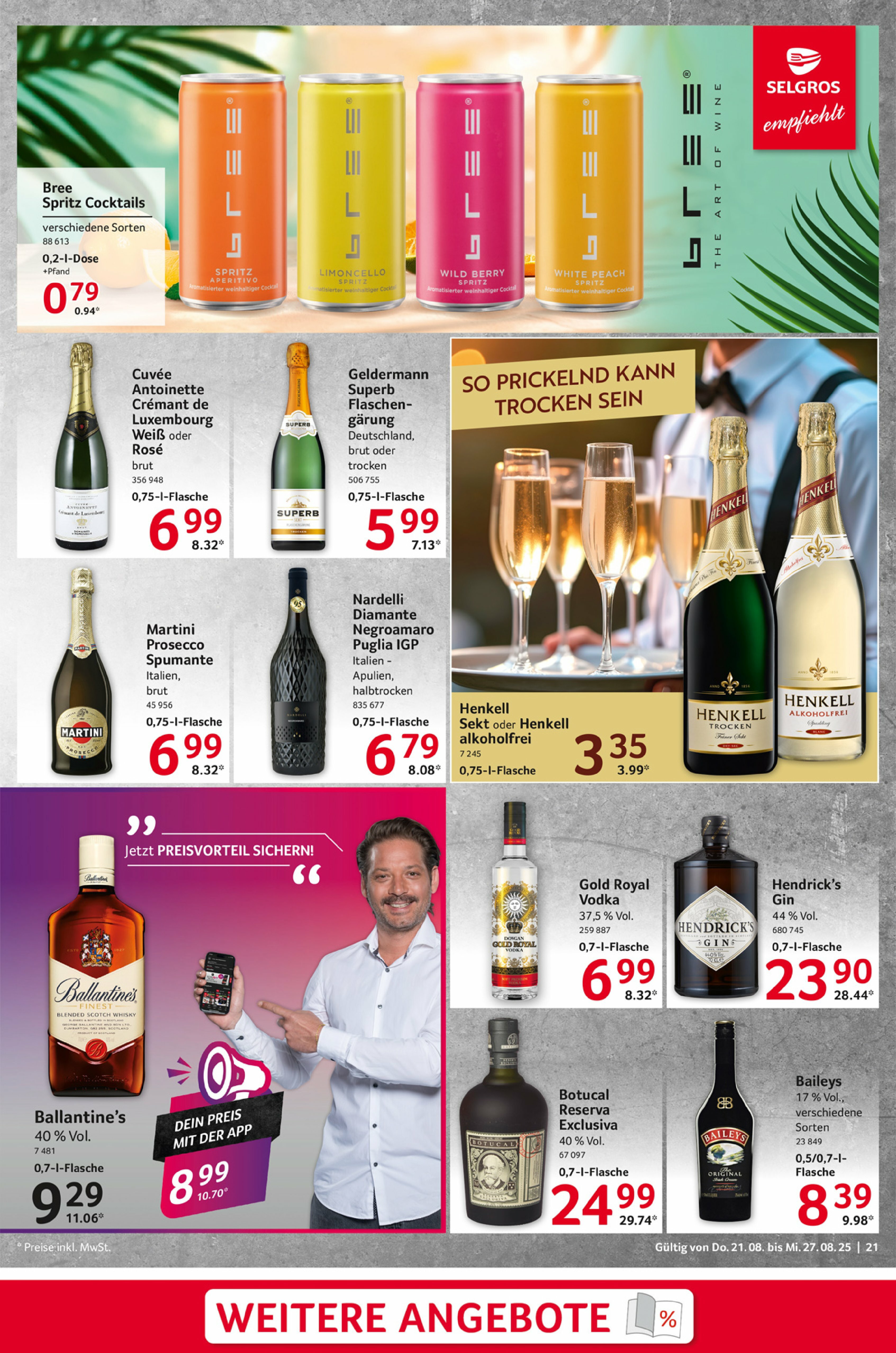 selgros - Selgros - Food-Prospekt gültig vom 21.08. bis 27.08. - page: 21