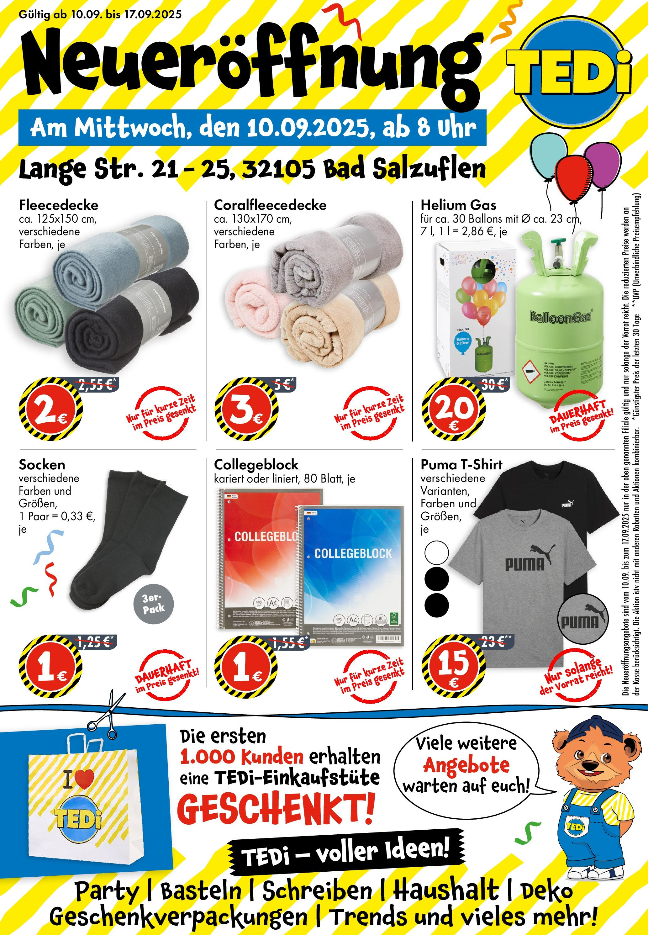 tedi - TEDi - Neueröffnung in Bad Salzuflen-Prospekt gültig vom 10.09. bis 17.09.