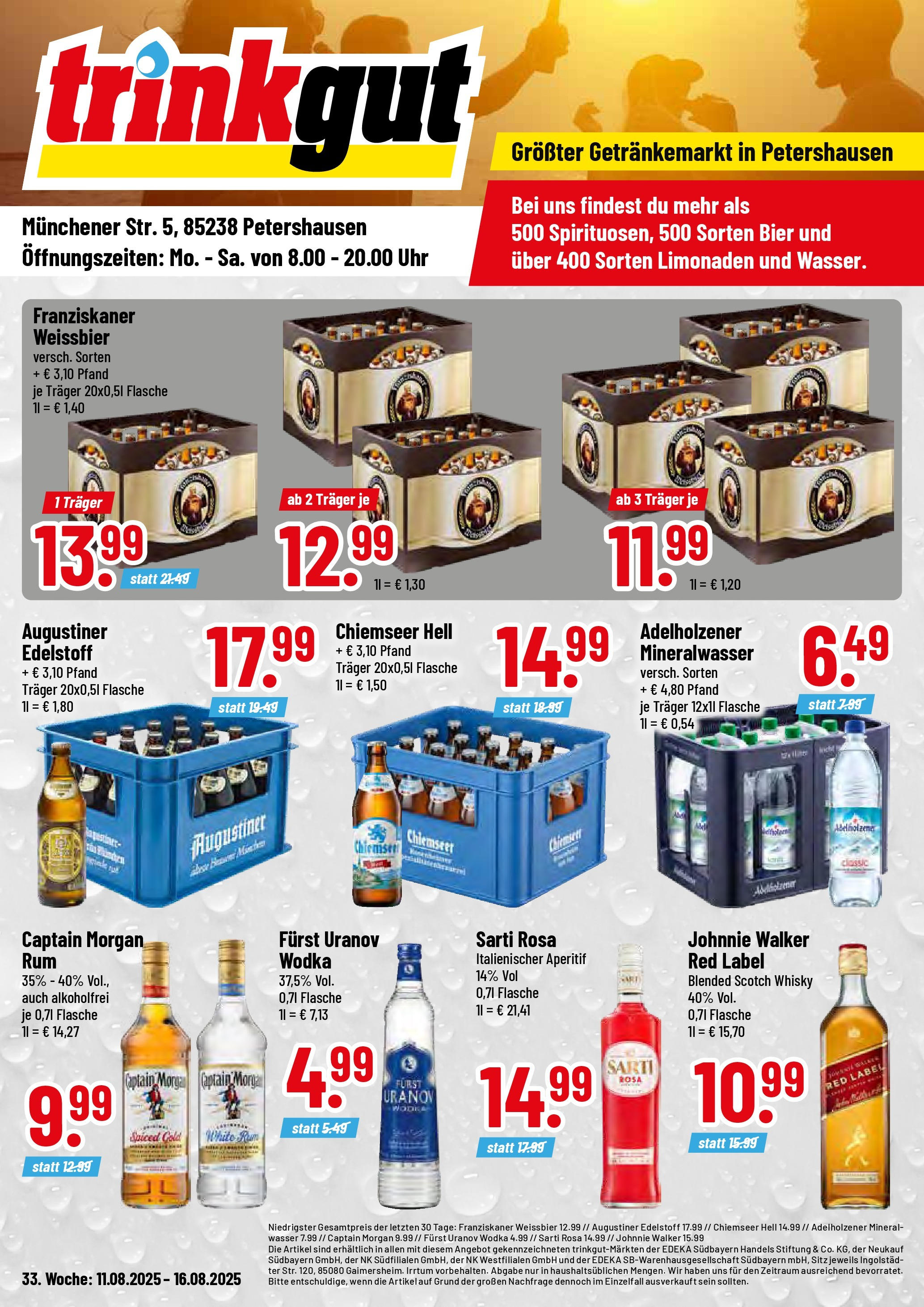 trinkgut - Trinkgut - Petershausen-Prospekt gültig vom 11.08. bis 16.08.