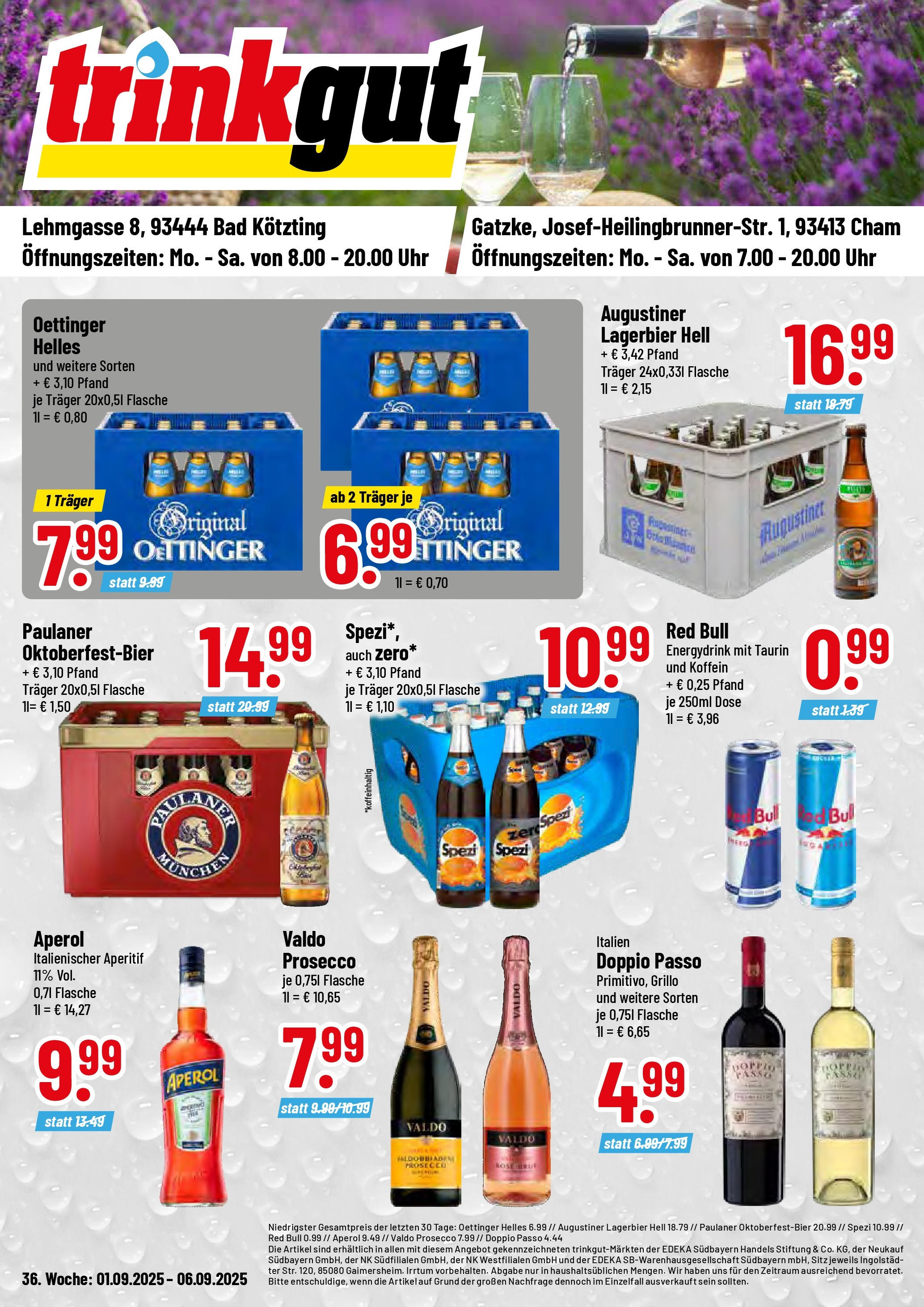trinkgut - Trinkgut - Bad Kötzling-Prospekt gültig vom 01.09. bis 06.09.