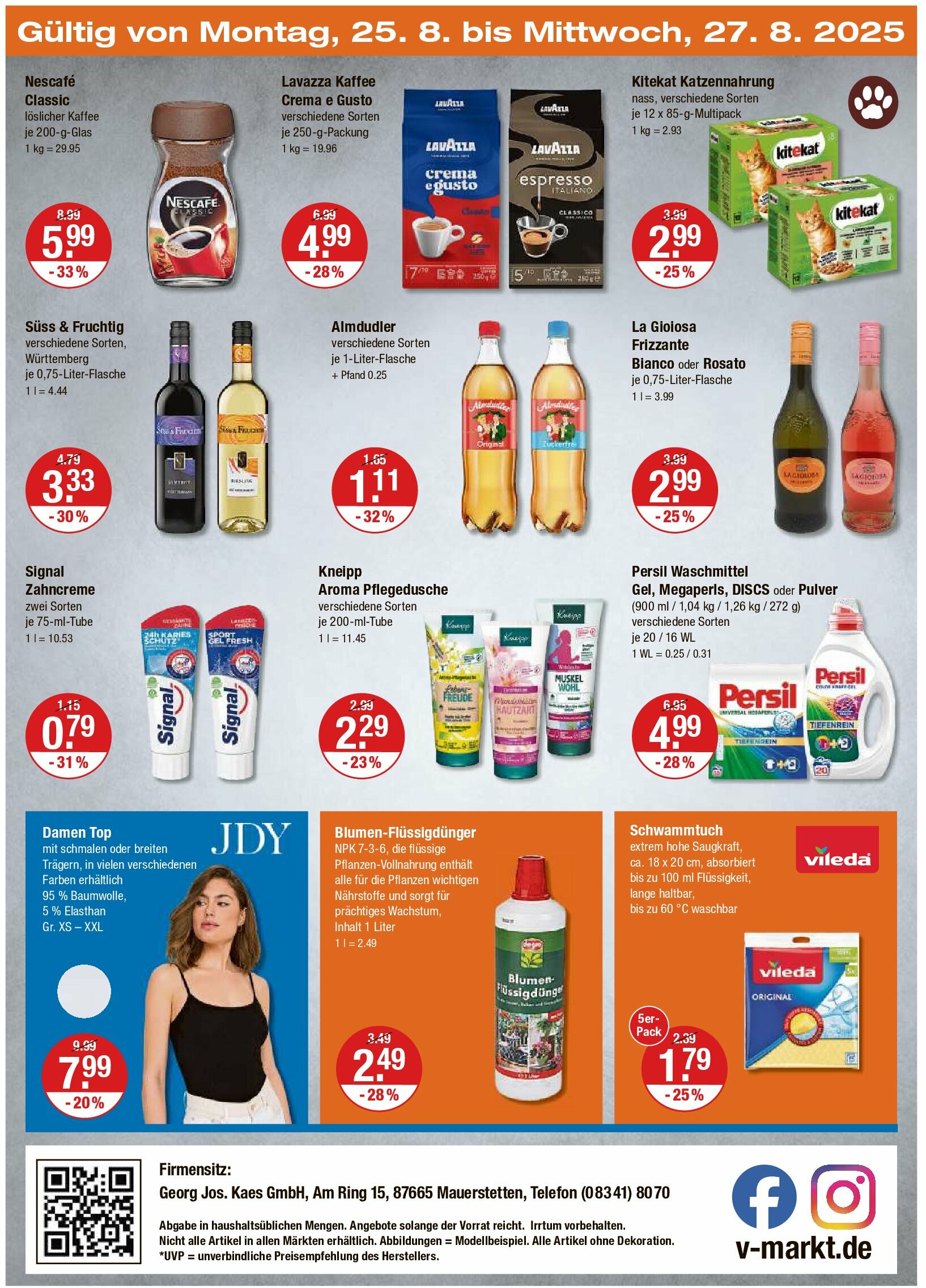 vmarkt - V-Markt - Schwaben / Oberbayern-Prospekt gültig vom 21.08. bis 27.08. - page: 20
