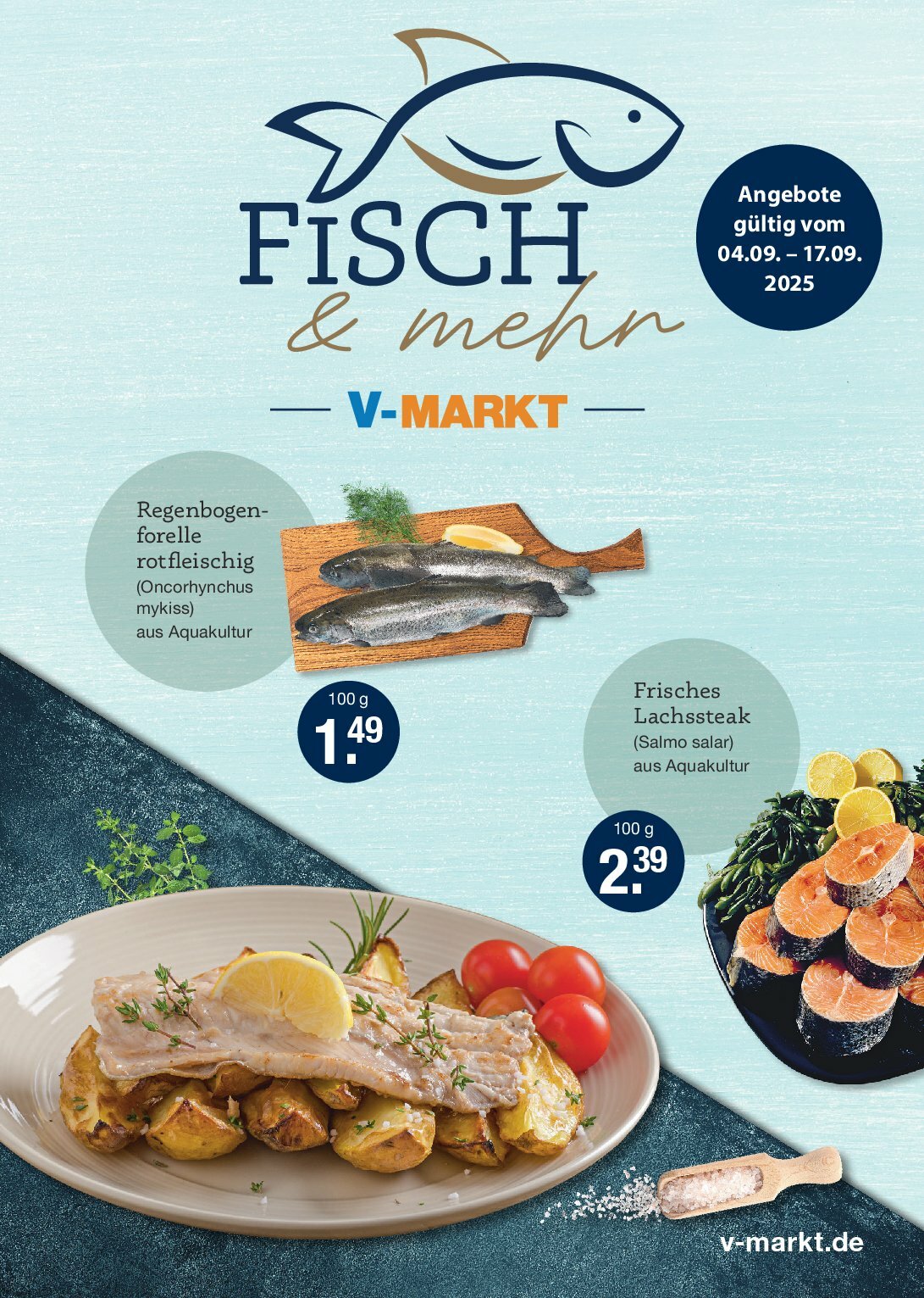 vmarkt - V-Markt - Fisch und Mehr-Prospekt gültig vom 04.09. bis 17.09.
