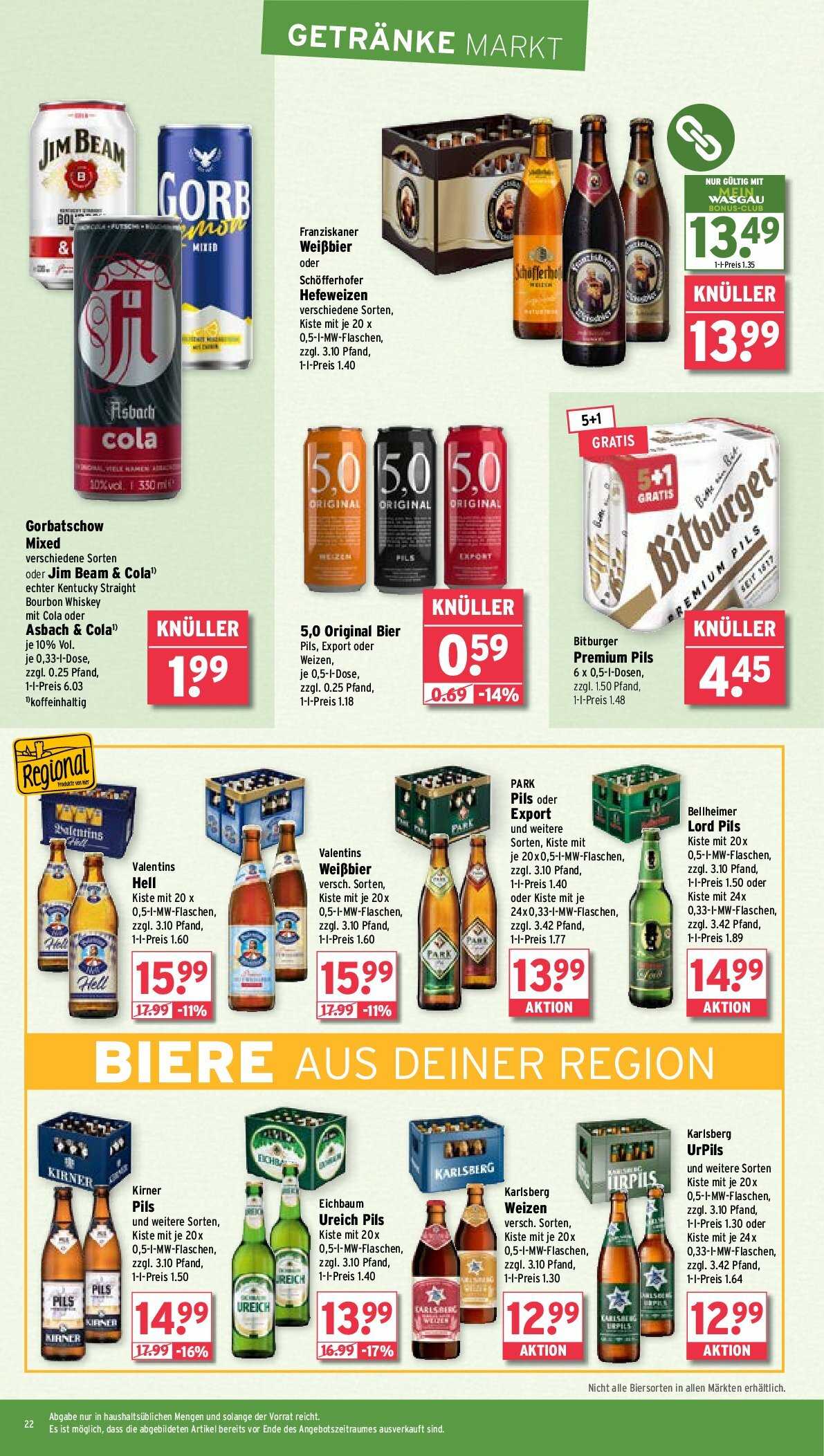 wasgau - Wasgau-Prospekt gültig vom 18.08. bis 23.08. - page: 22