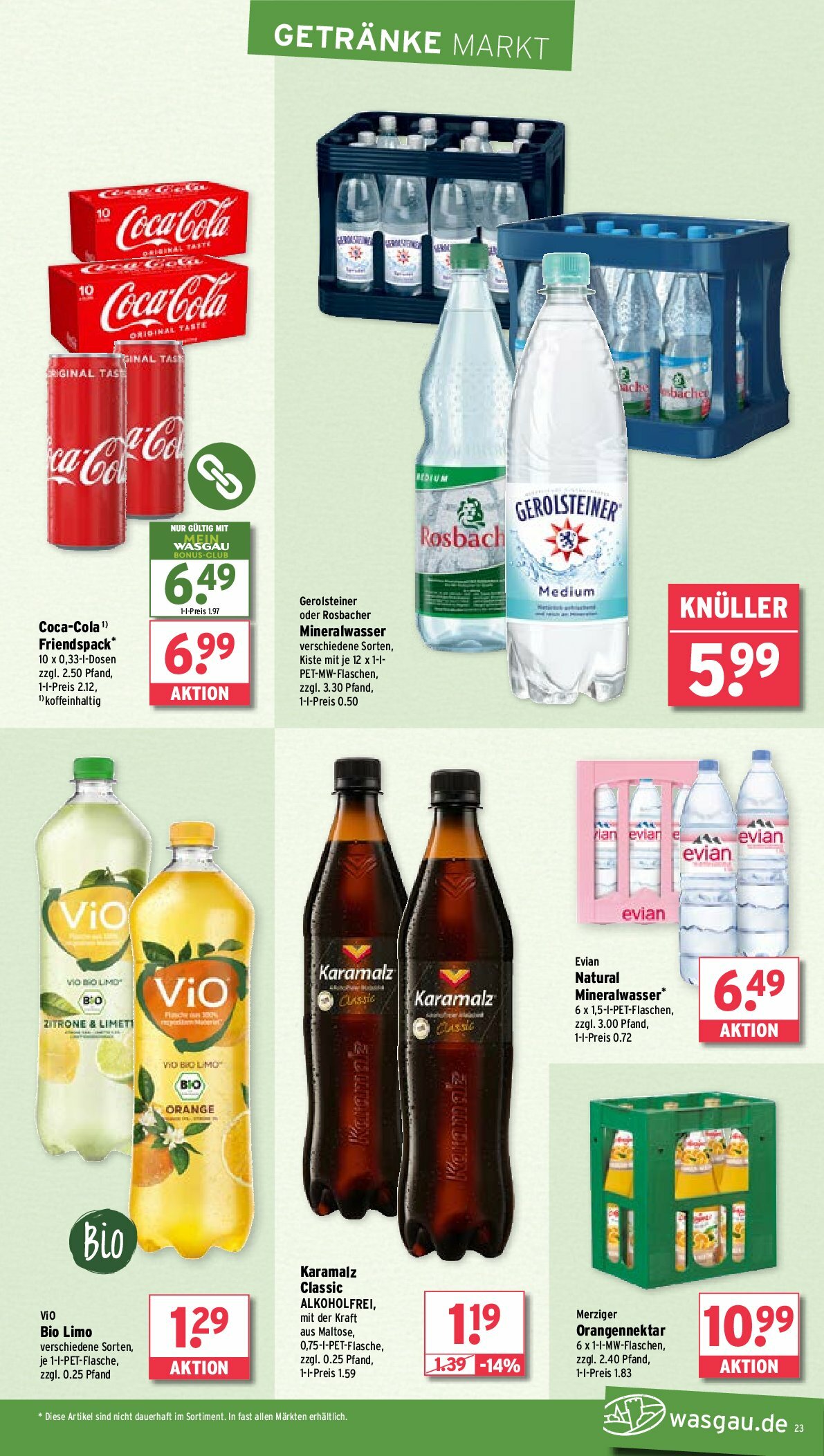 wasgau - Wasgau-Prospekt gültig vom 18.08. bis 23.08. - page: 23
