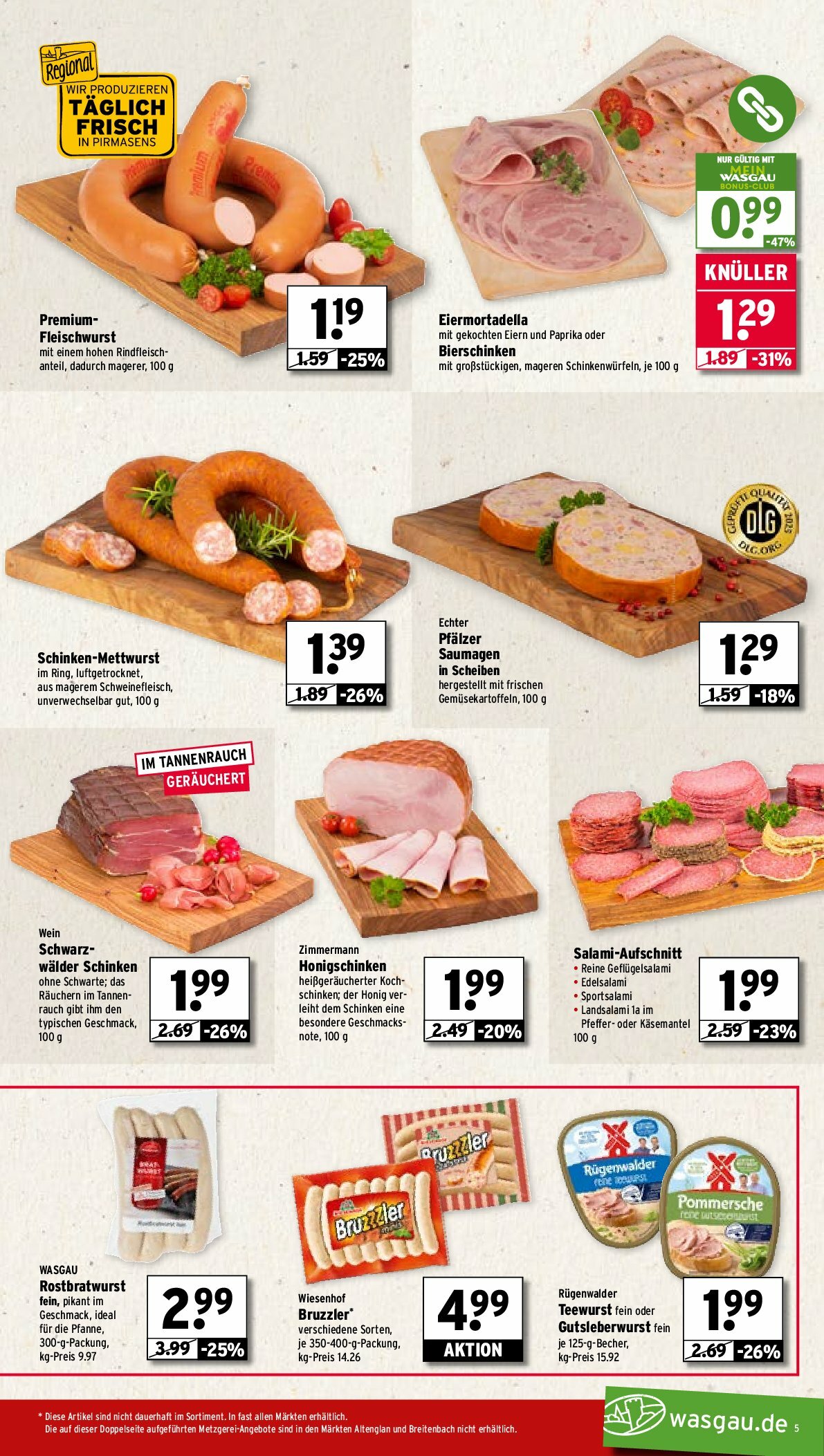wasgau - Wasgau-Prospekt gültig vom 25.08. bis 30.08. - page: 5