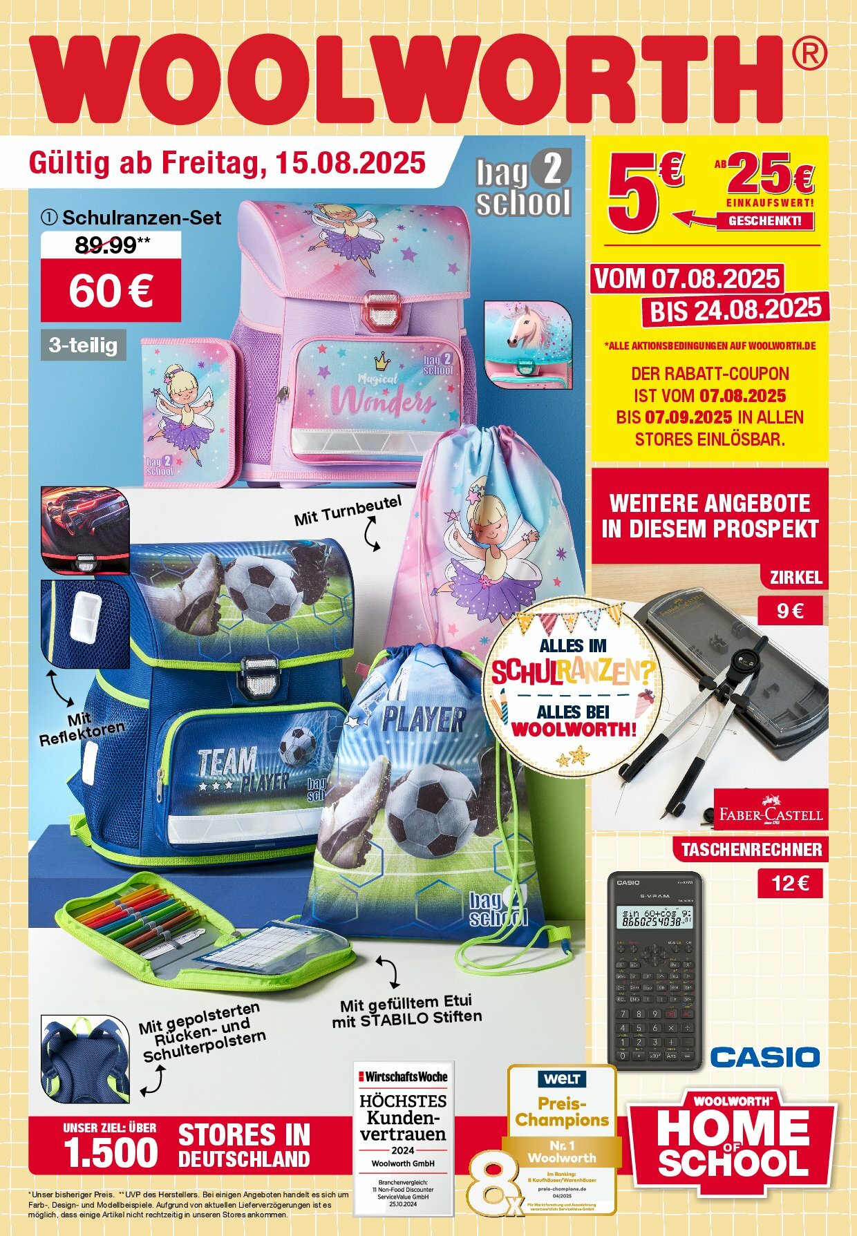 woolworth - Woolworth-Prospekt gültig vom 15.08. bis 25.08. - page: 1